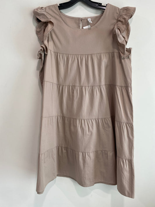 Dress Casual Midi By Zenana Outfitters In Beige, Size: Xl