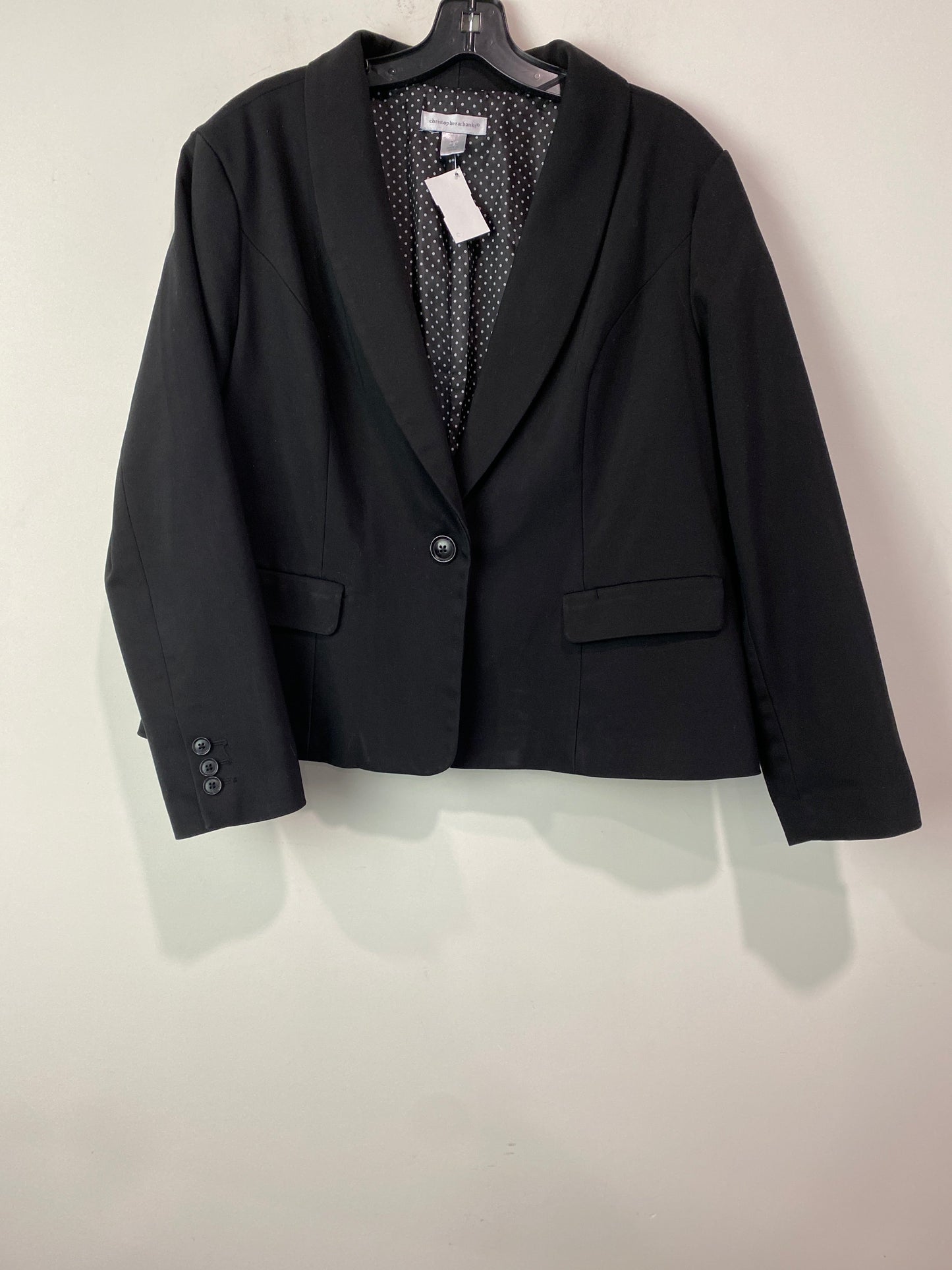 Blazer By Christopher And Banks In Black, Size: Xl