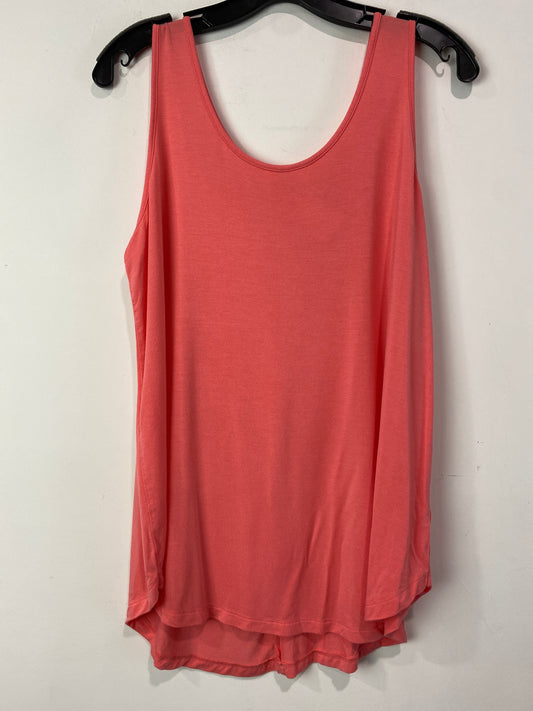 Tank Top By Zenana Outfitters In Peach, Size: L