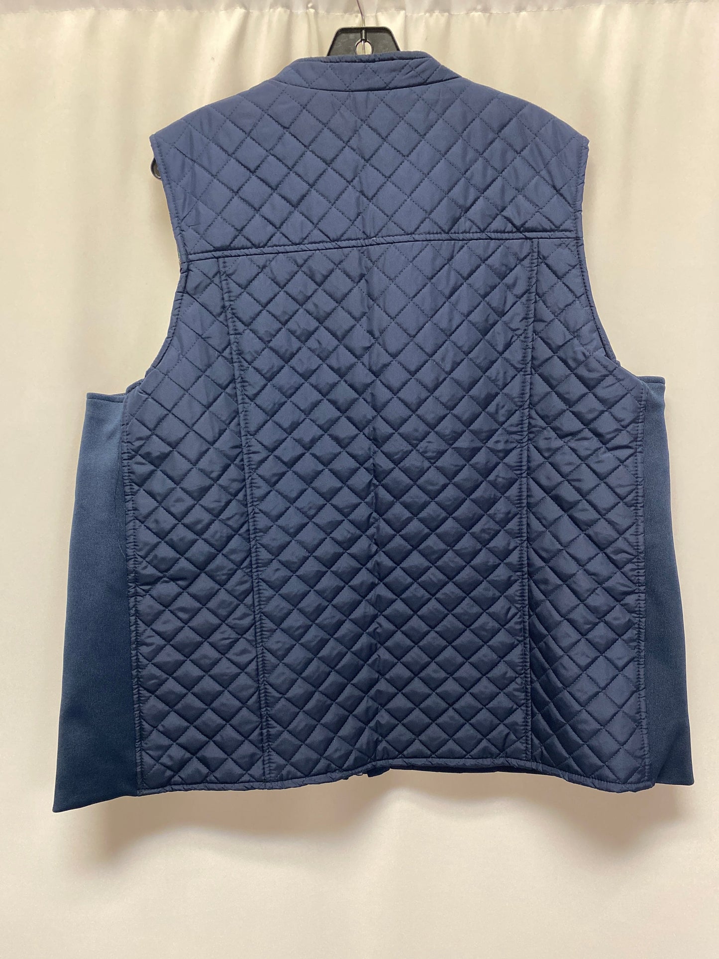 Vest Puffer & Quilted By Kim Rogers In Blue, Size: 2x