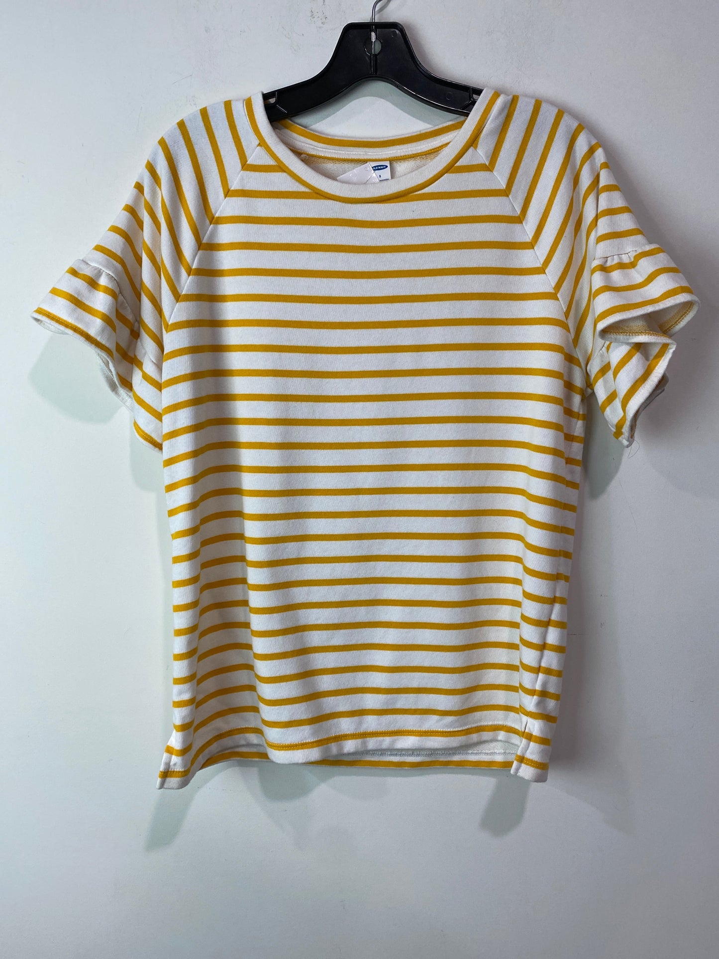 Top Short Sleeve By Old Navy In Yellow, Size: M