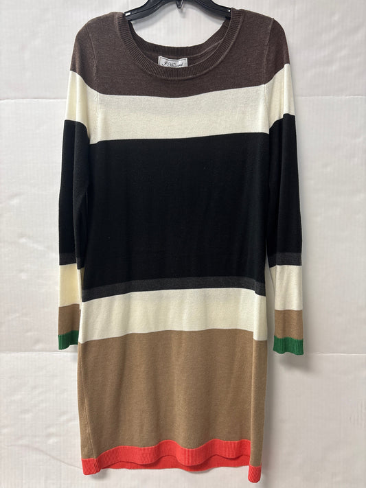 Dress Sweater By Jessica Howard In Brown, Size: M