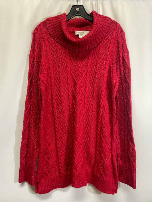 Sweater By Christopher And Banks In Red, Size: Xl