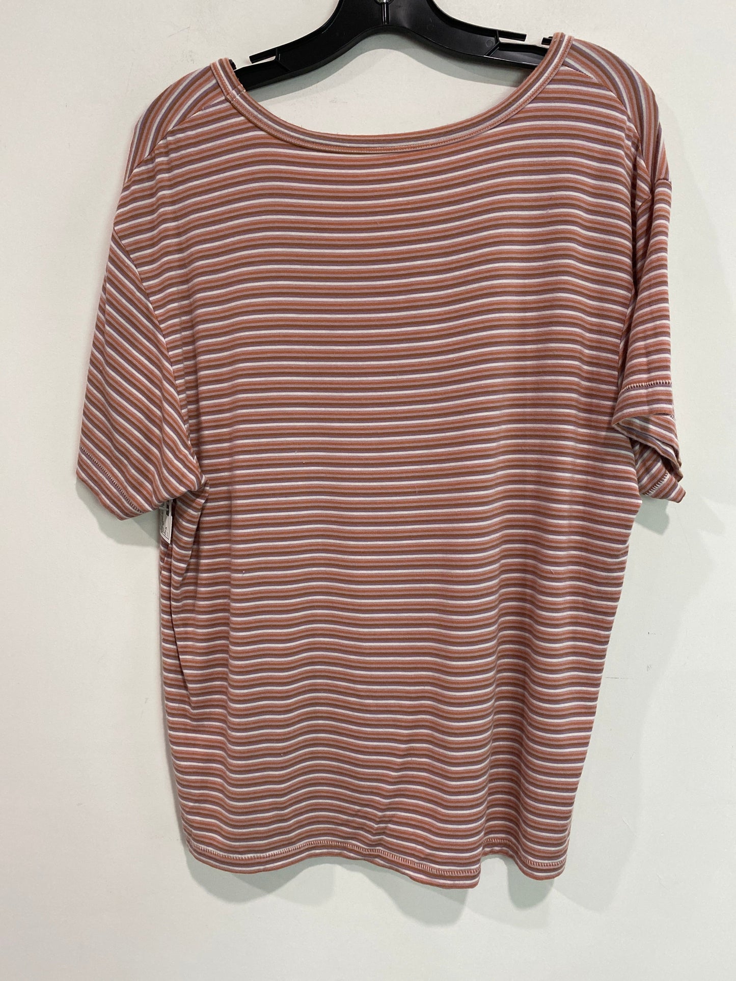 Top Short Sleeve By American Eagle In Orange, Size: M