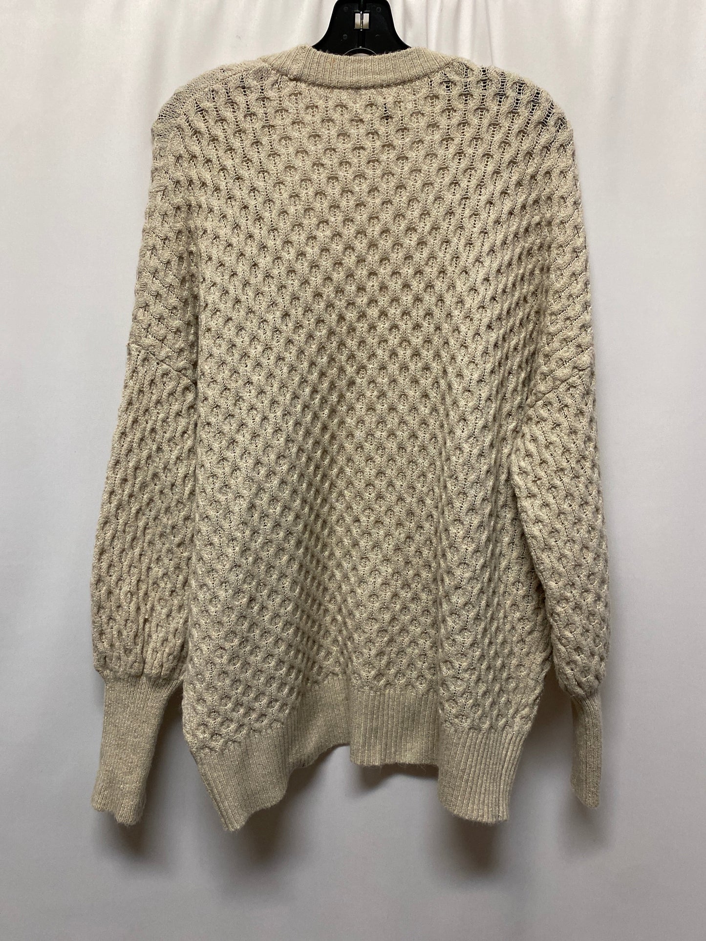 Sweater Cardigan By Universal Thread In Beige, Size: L