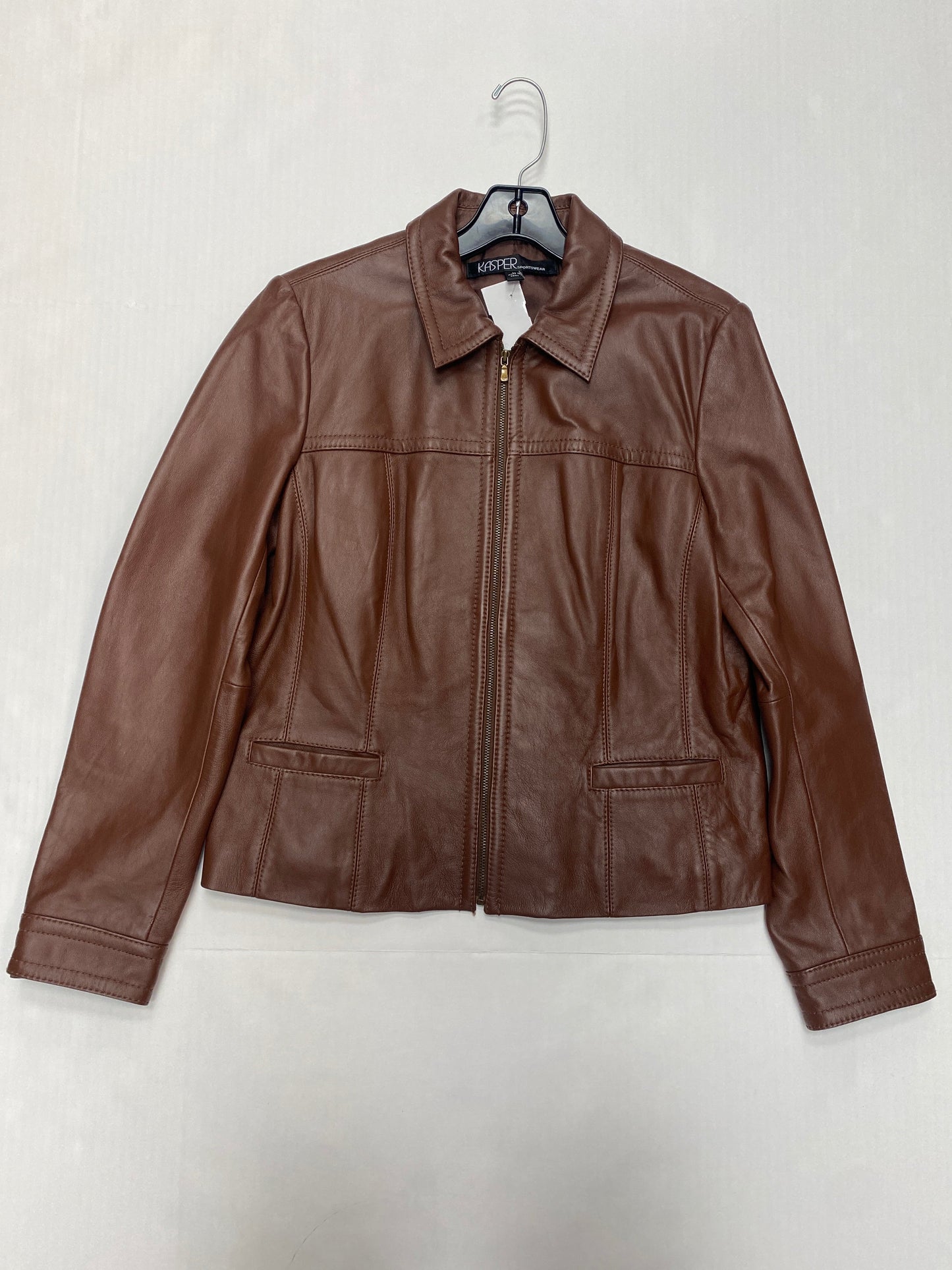 Jacket Moto By Kasper In Brown, Size: L