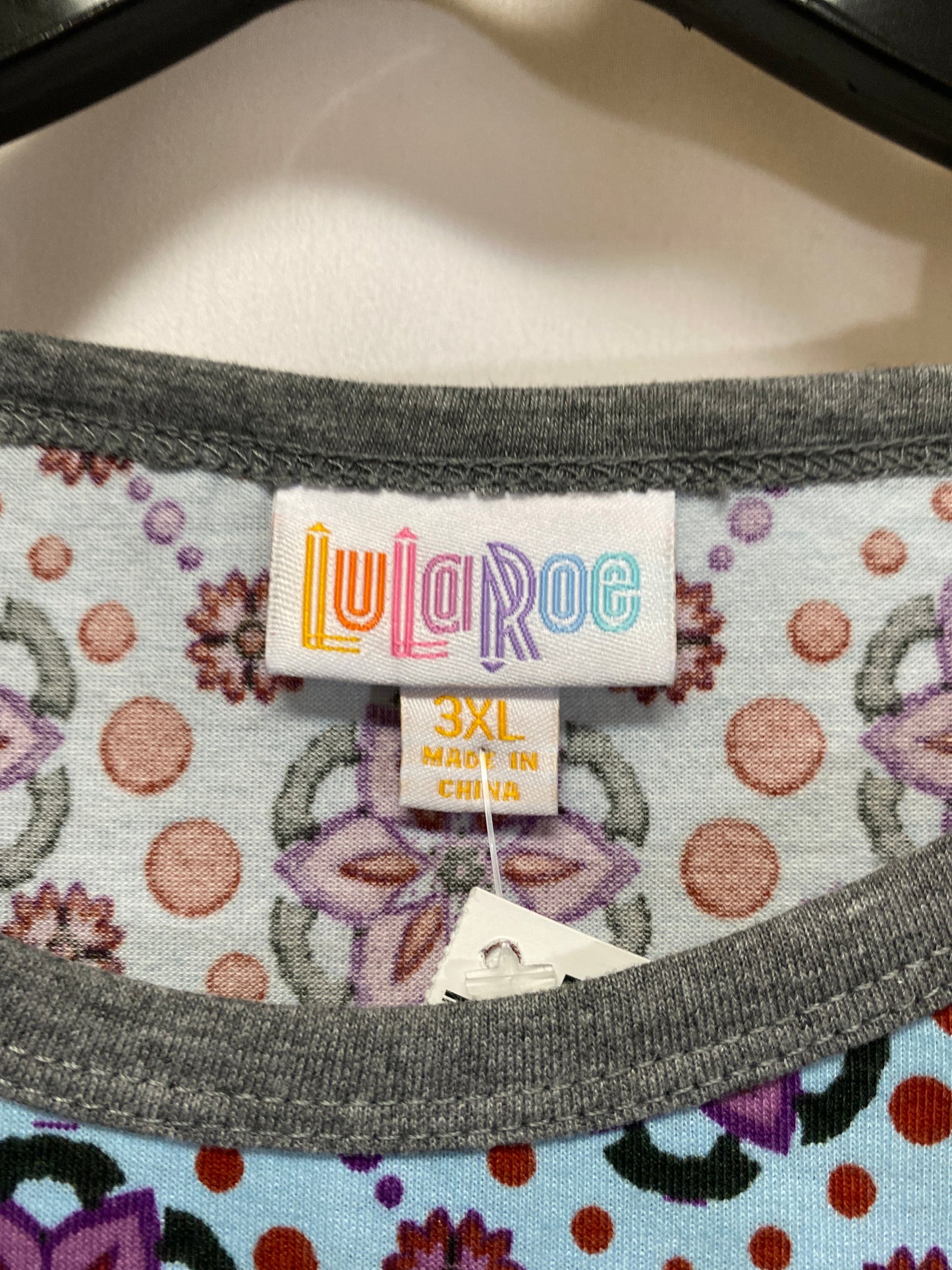 Top Long Sleeve By Lularoe In Grey, Size: 3x