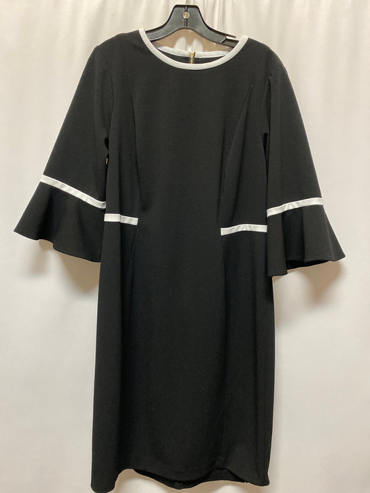 Dress Casual Midi By Calvin Klein In Black, Size: Xl