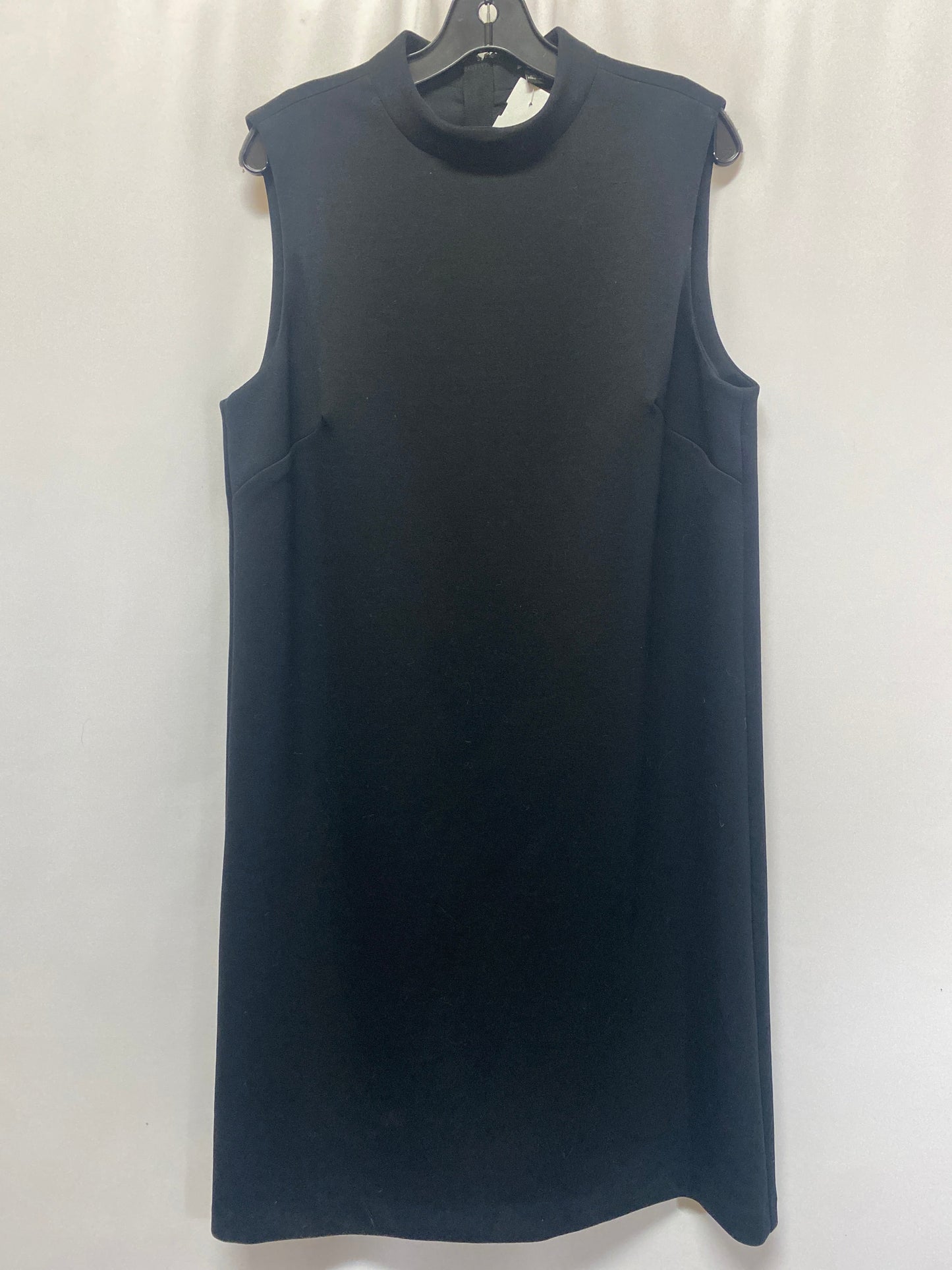 Dress Casual Midi By Ann Taylor In Black, Size: L