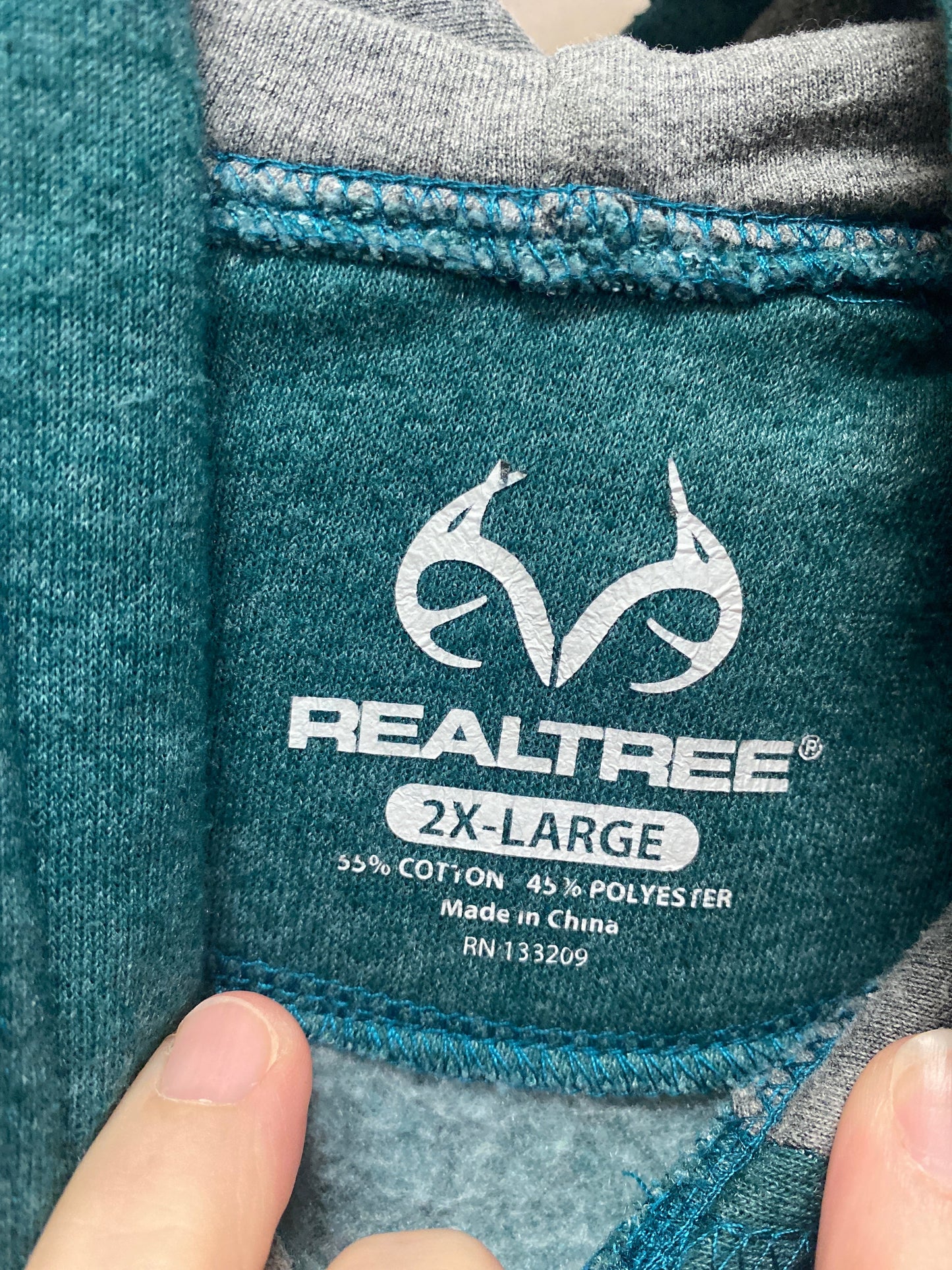 Sweatshirt Hoodie By Realtree In Green, Size: 2x