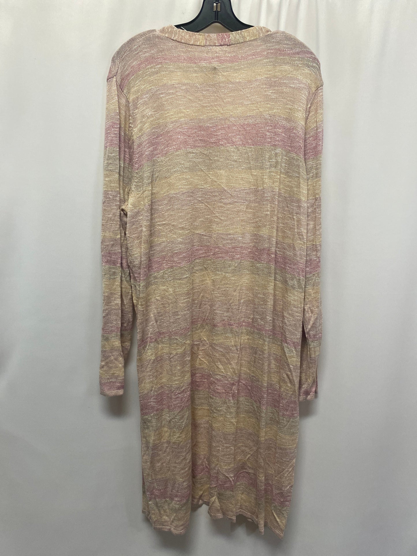 Cardigan By Cato In Pink, Size: 3x