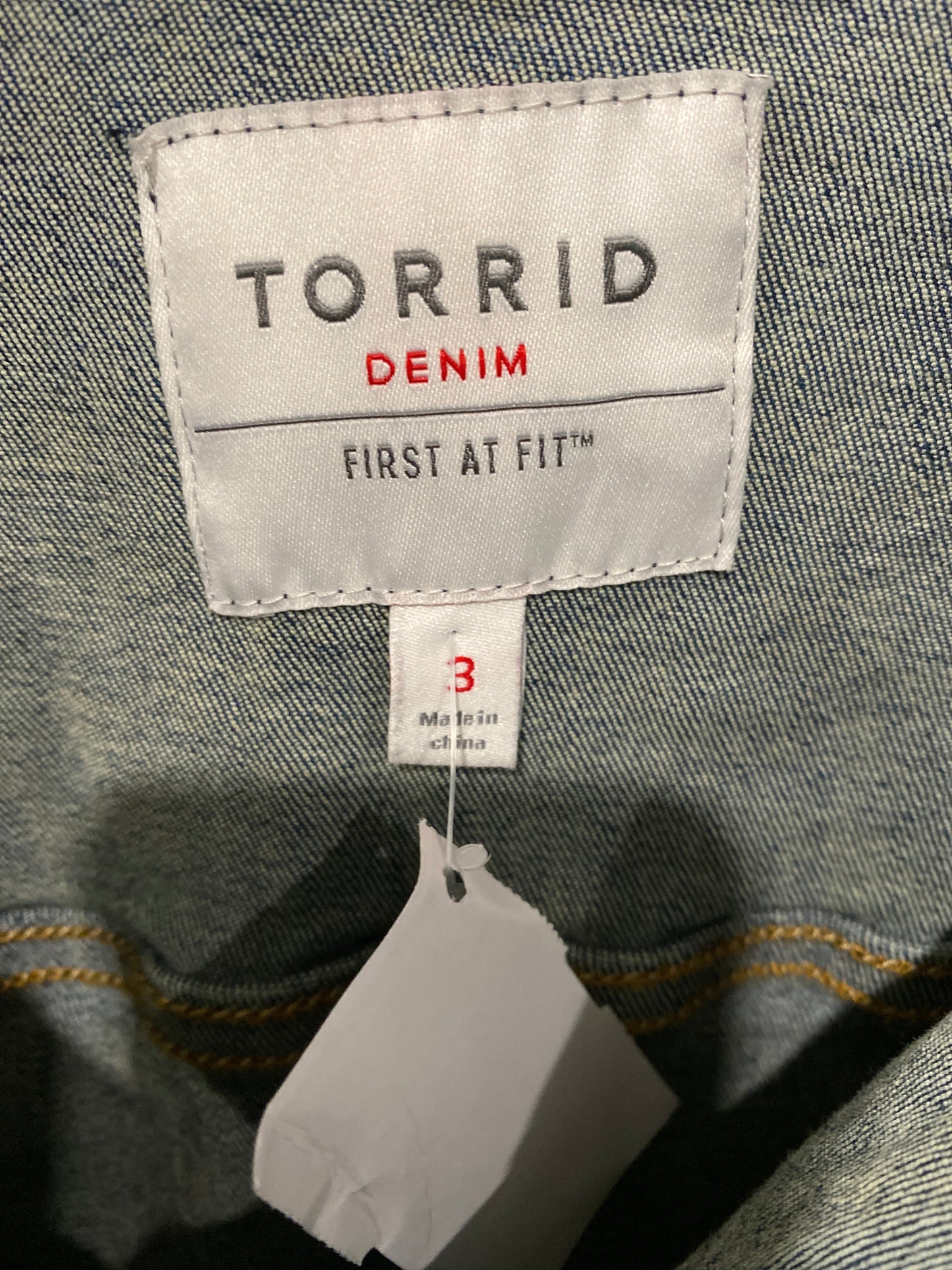 Jacket Denim By Torrid In Blue Denim, Size: 3x