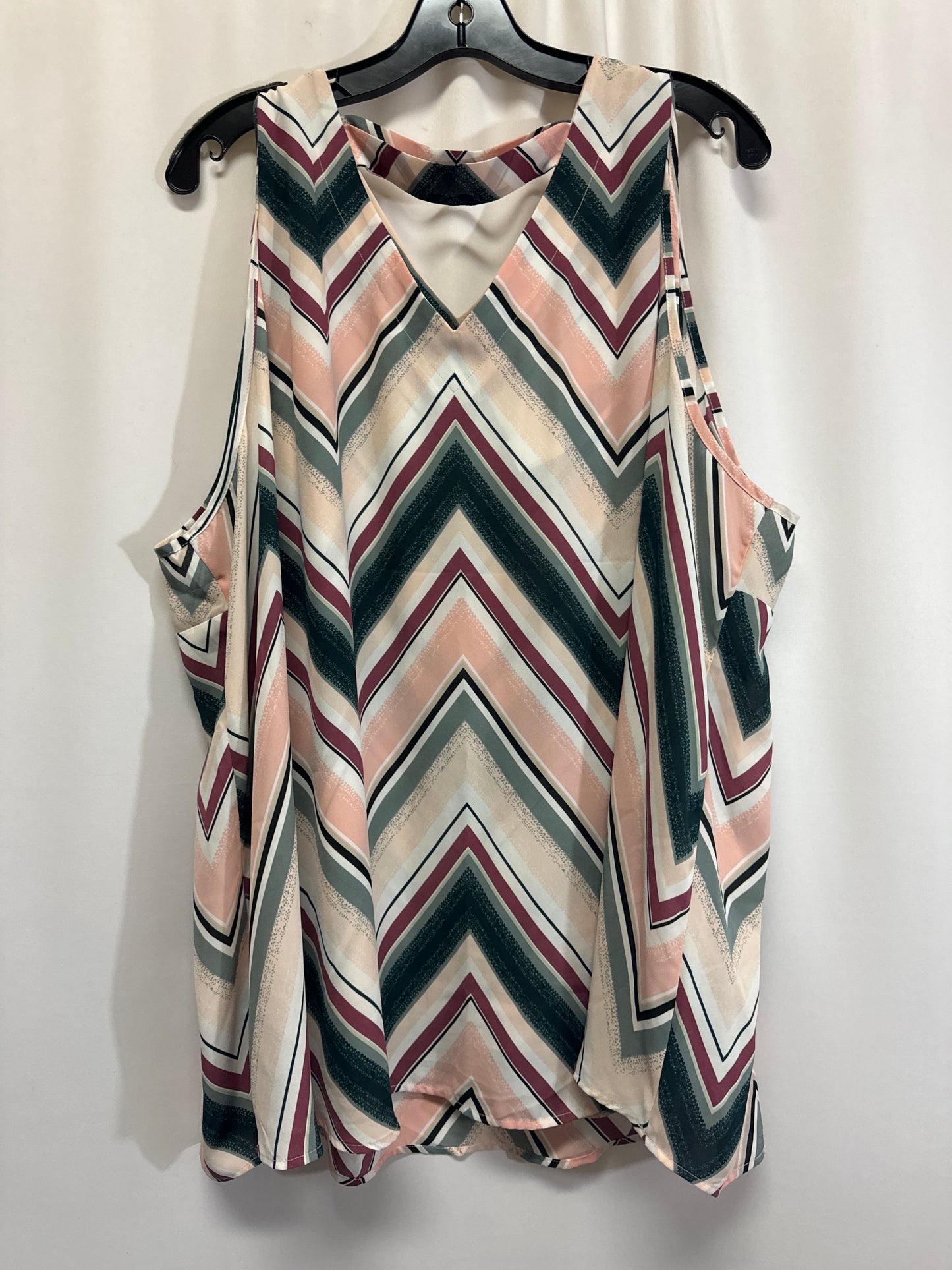 Top Sleeveless By Maurices In Peach, Size: 1x