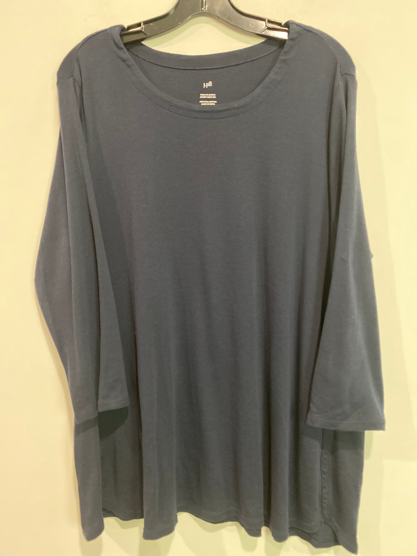 Top 3/4 Sleeve By J. Jill In Navy, Size: Xl