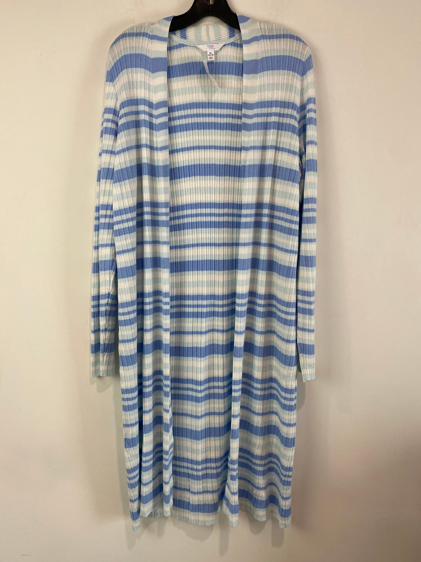 Cardigan By Time And Tru In Blue, Size: Xl