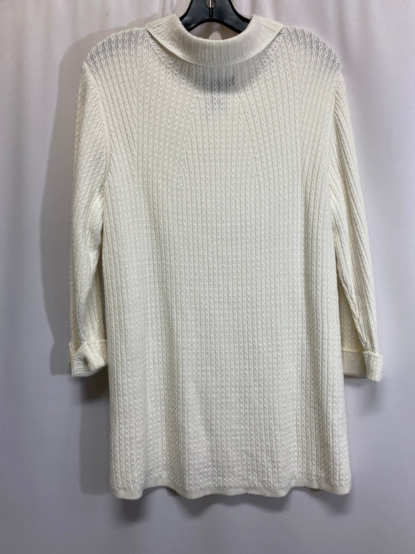 Sweater By Lands End In White, Size: L