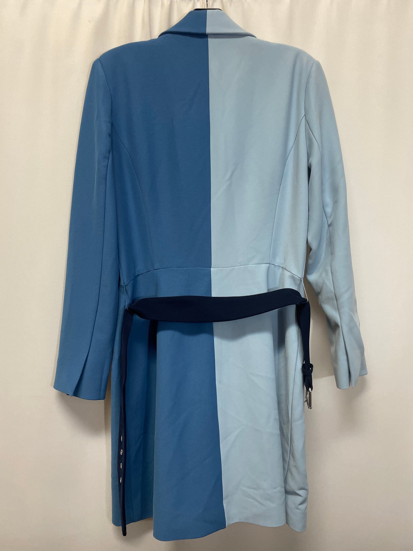 Coat Trench Coat By New York And Co In Blue, Size: S