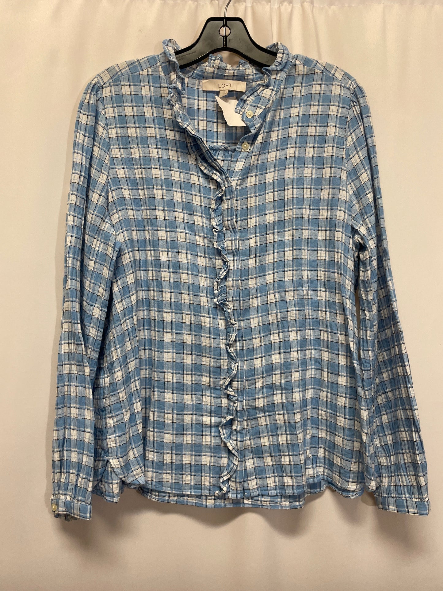 Top Long Sleeve By Loft In Blue, Size: L