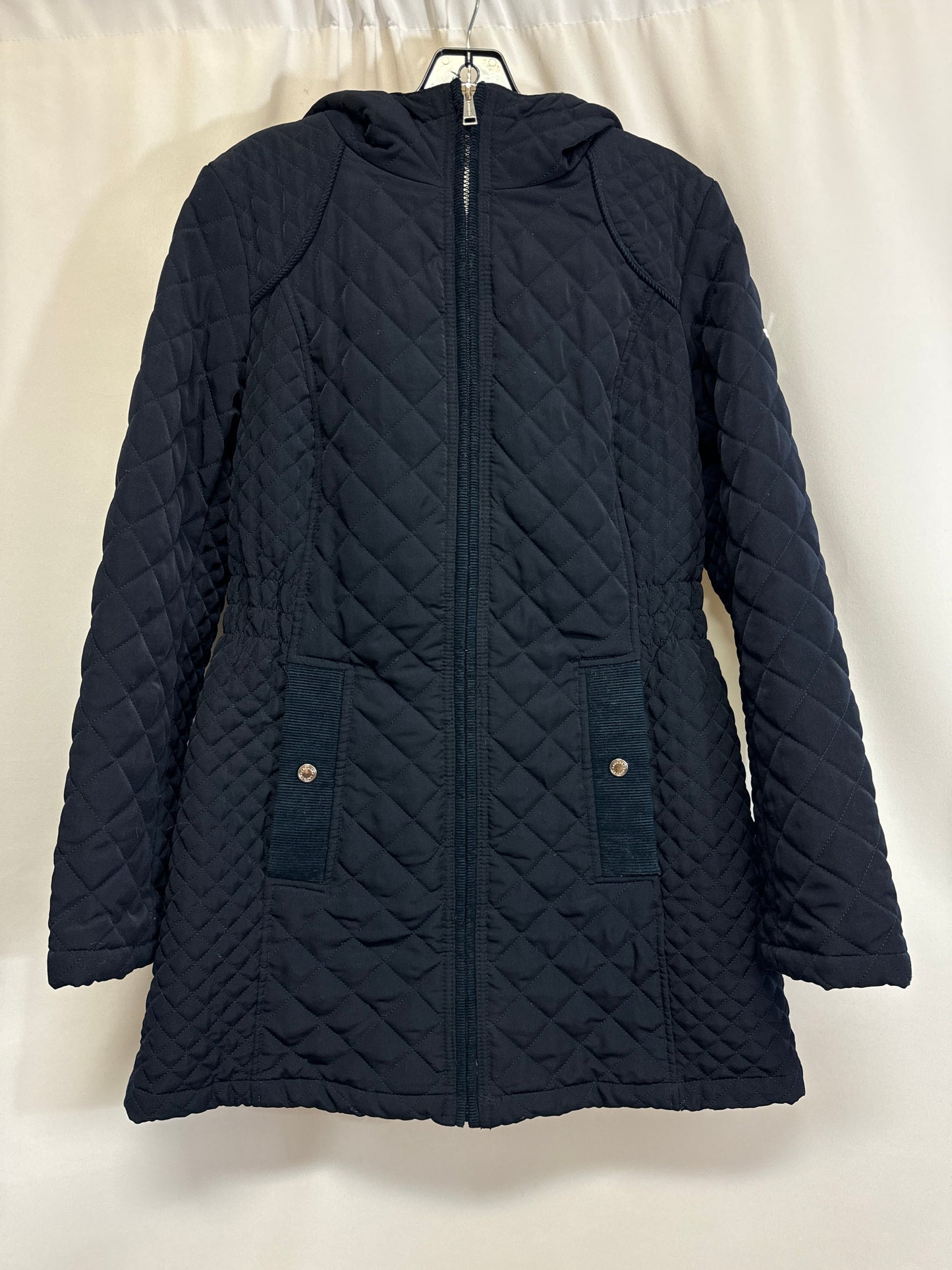 Coat Puffer & Quilted By Laundry In Navy, Size: M