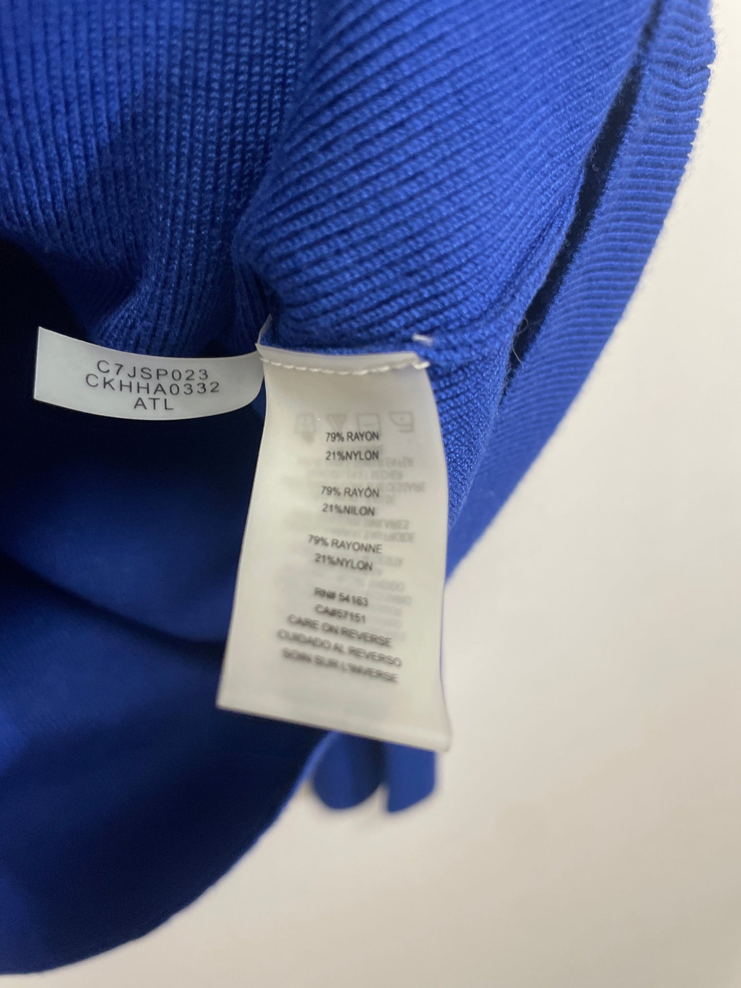 Sweater By Calvin Klein In Blue, Size: Xl