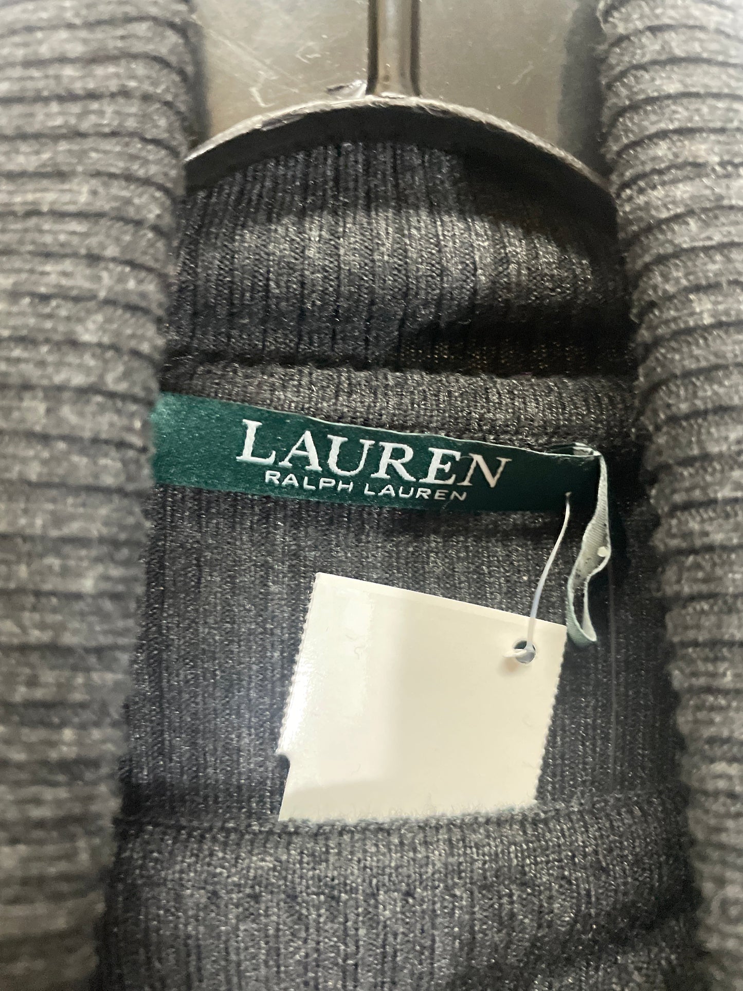 Sweater By Lauren By Ralph Lauren In Grey, Size: Xl