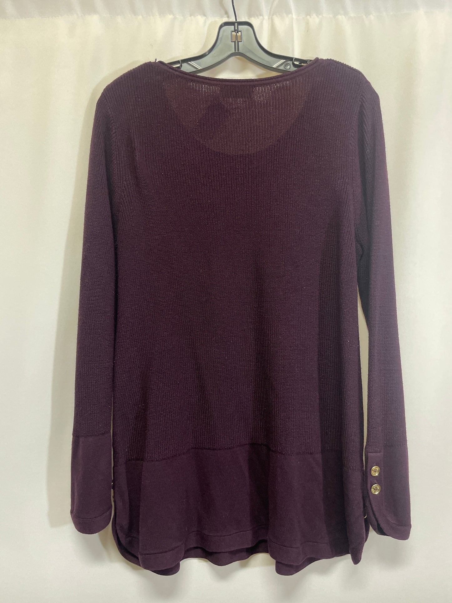 Sweater By Calvin Klein In Purple, Size: L