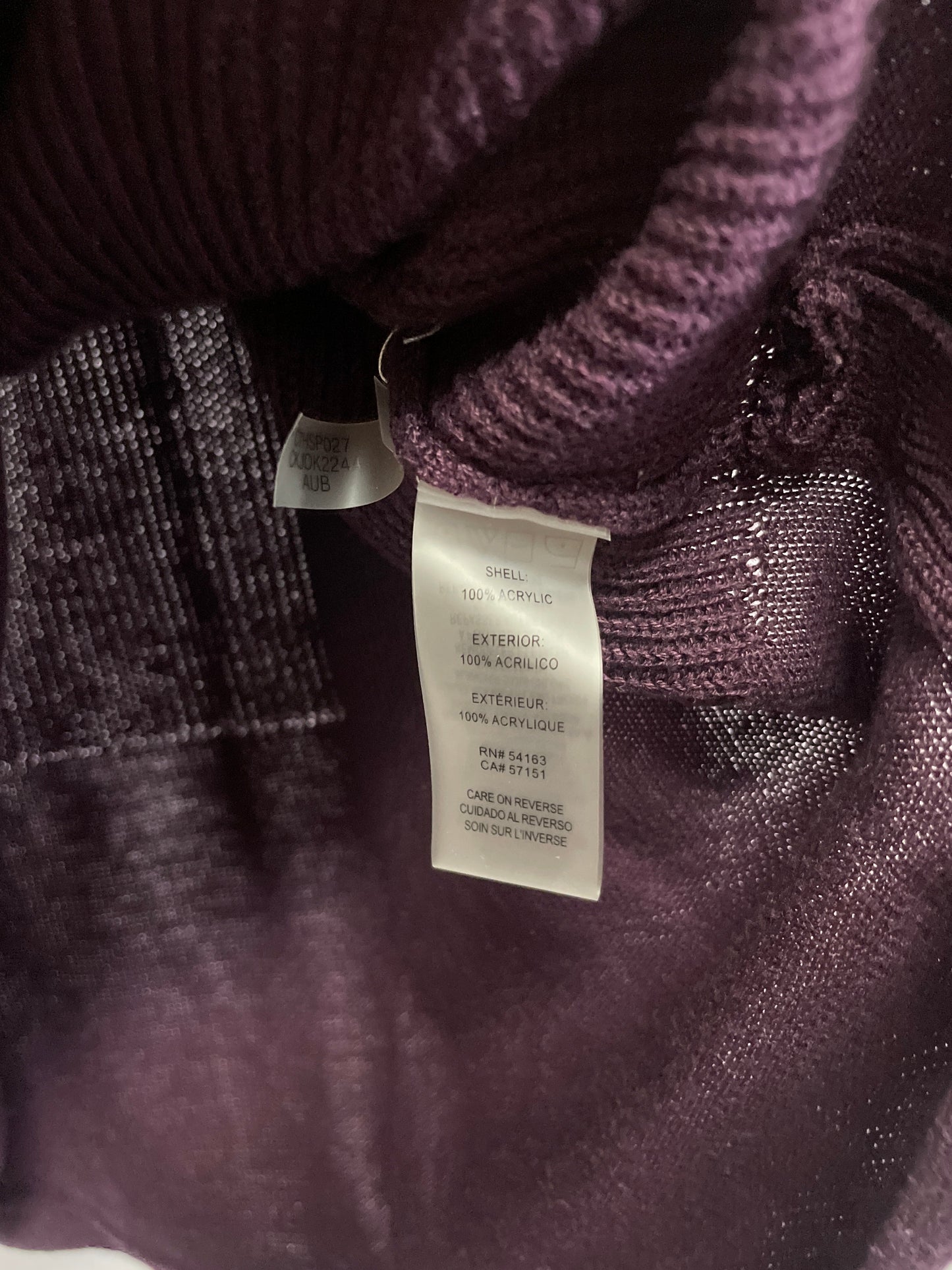 Sweater By Calvin Klein In Purple, Size: L