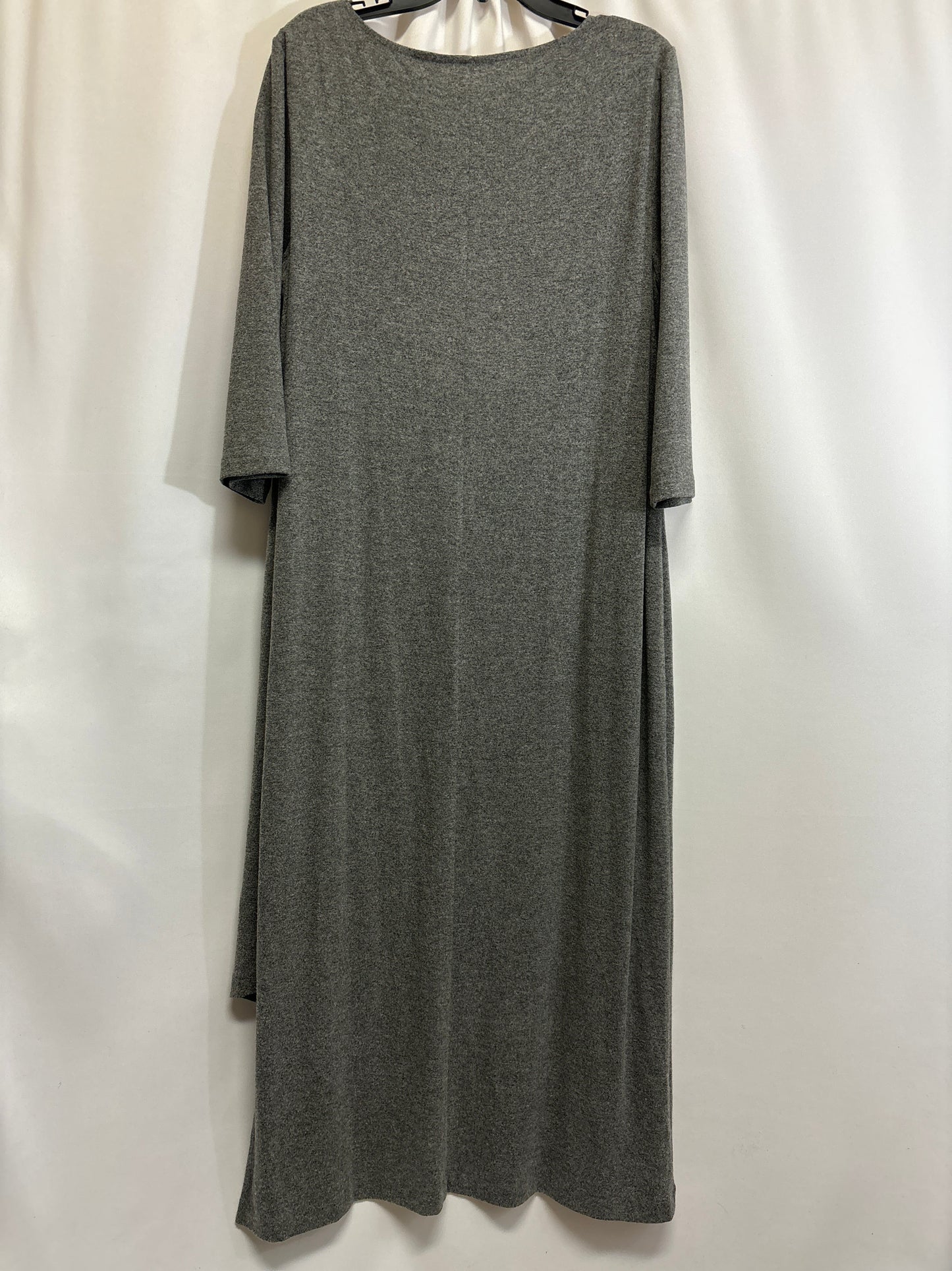 Dress Sweater By Chicos In Grey, Size: Xl