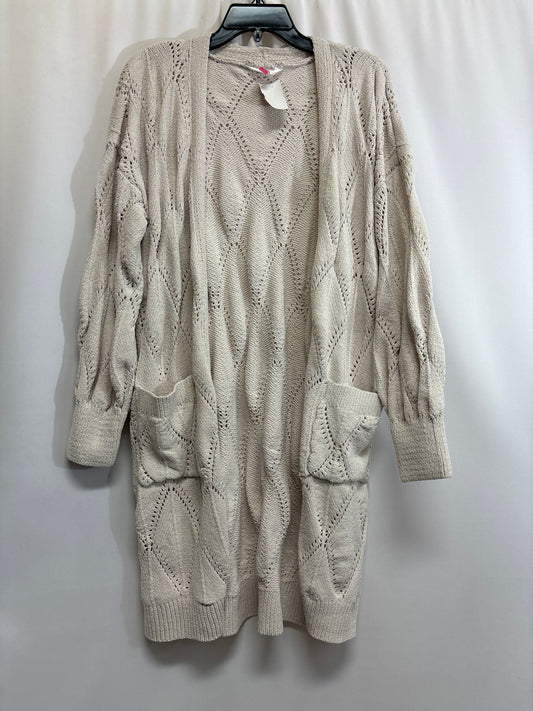 Sweater Cardigan By No Boundaries In Cream, Size: Xl