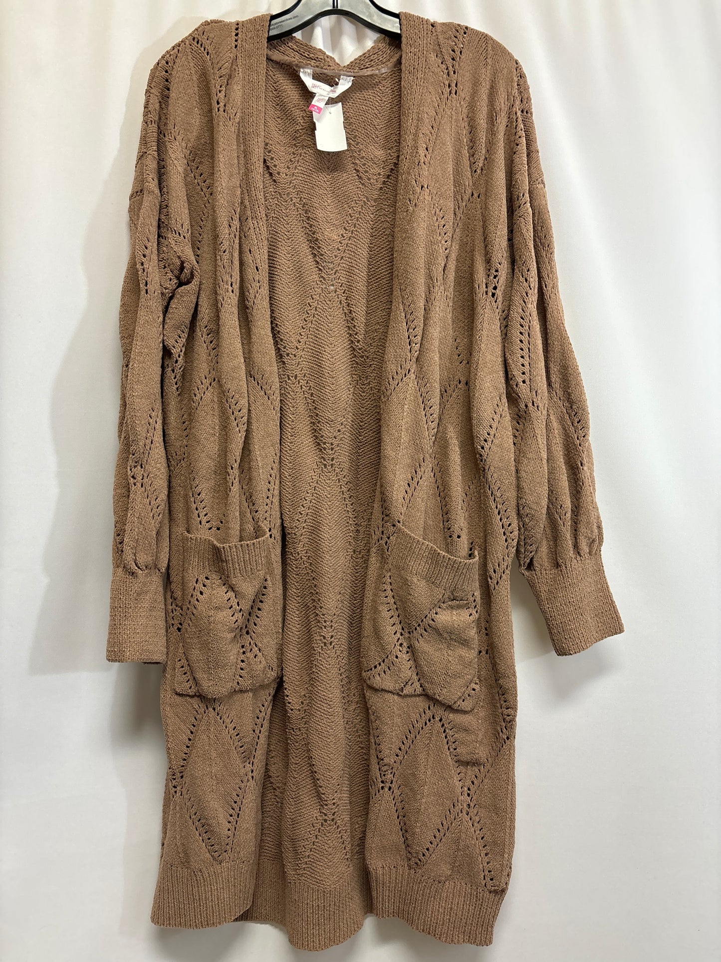 Sweater Cardigan By No Boundaries In Brown, Size: Xl