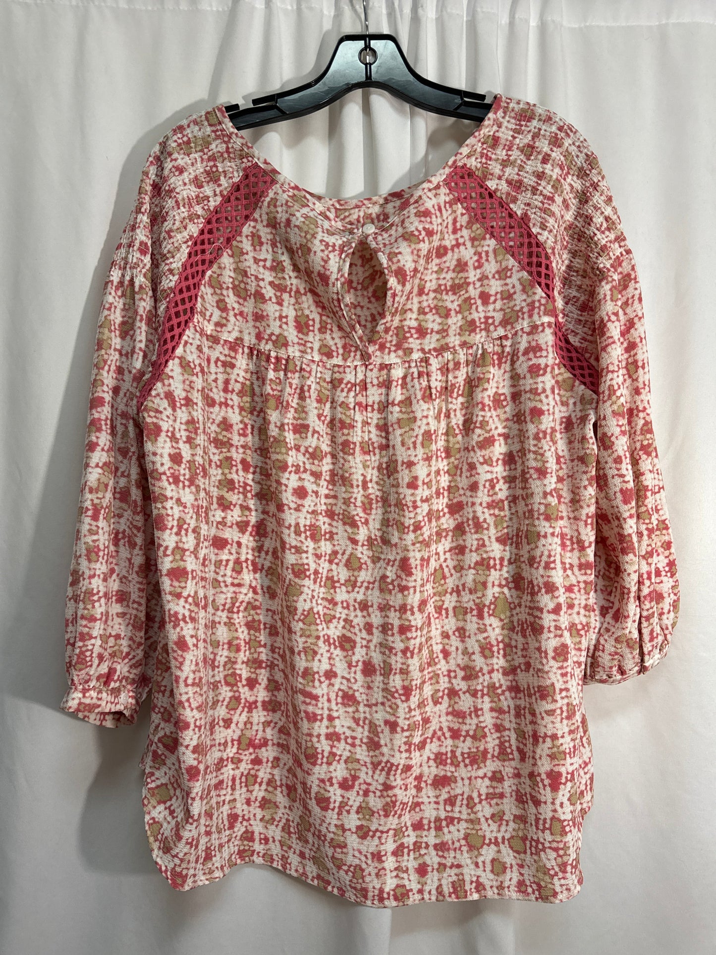 Top Long Sleeve By Zac And Rachel In Red, Size: Xl