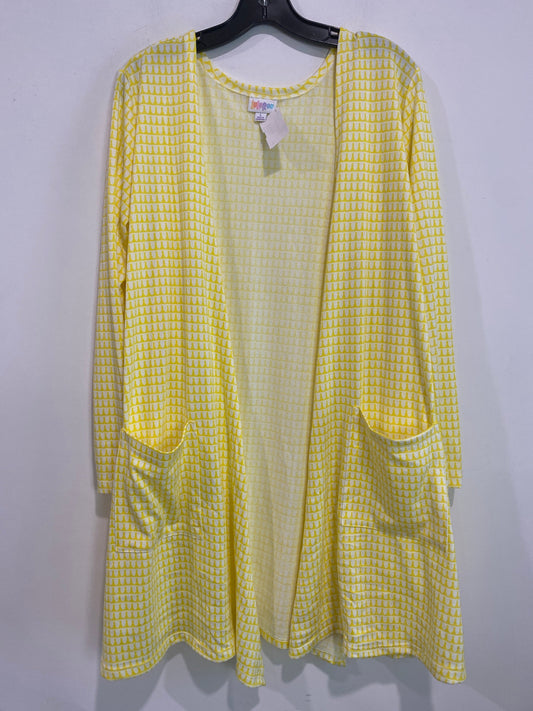 Cardigan By Lularoe In Yellow, Size: L