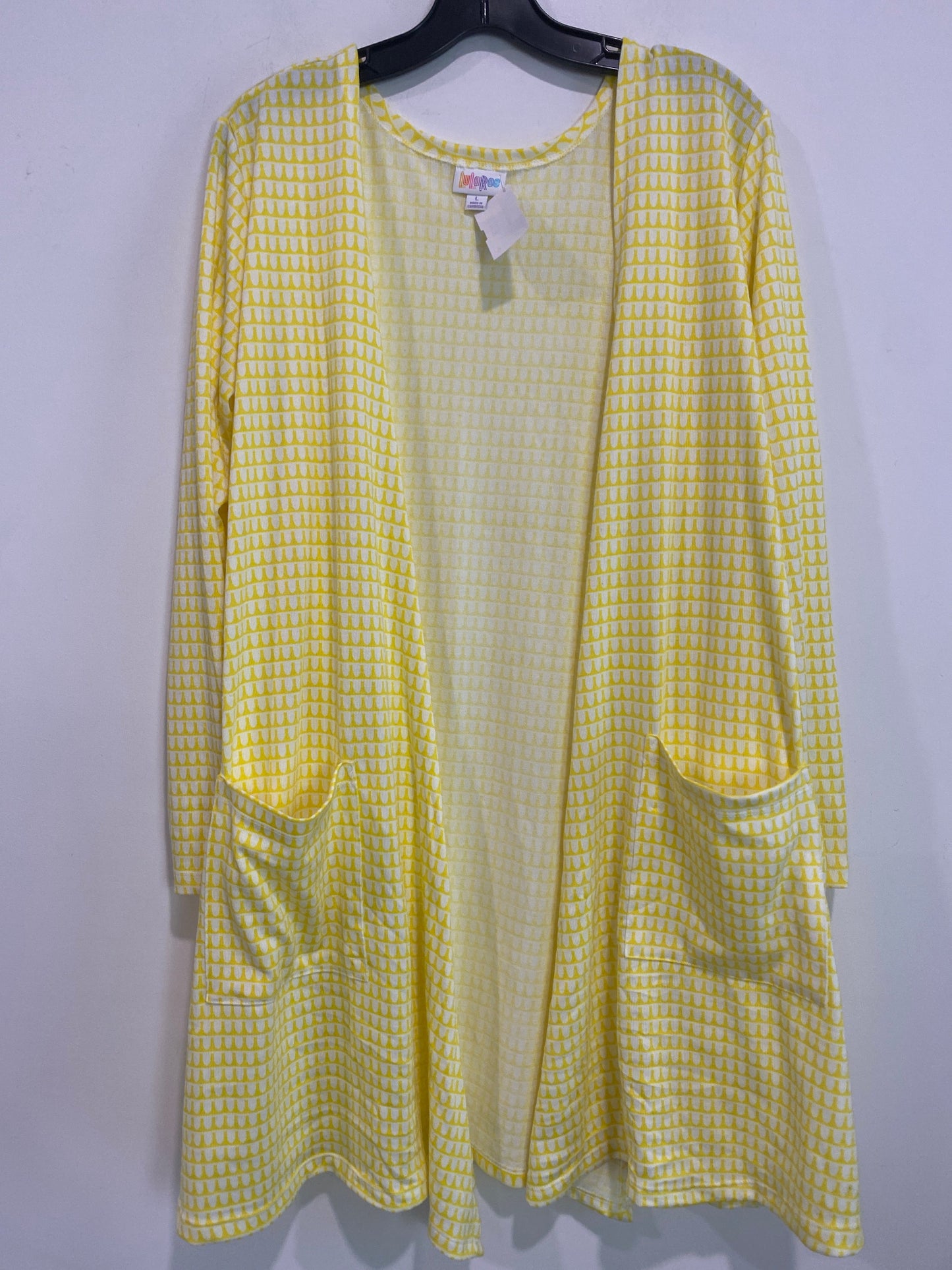 Cardigan By Lularoe In Yellow, Size: L