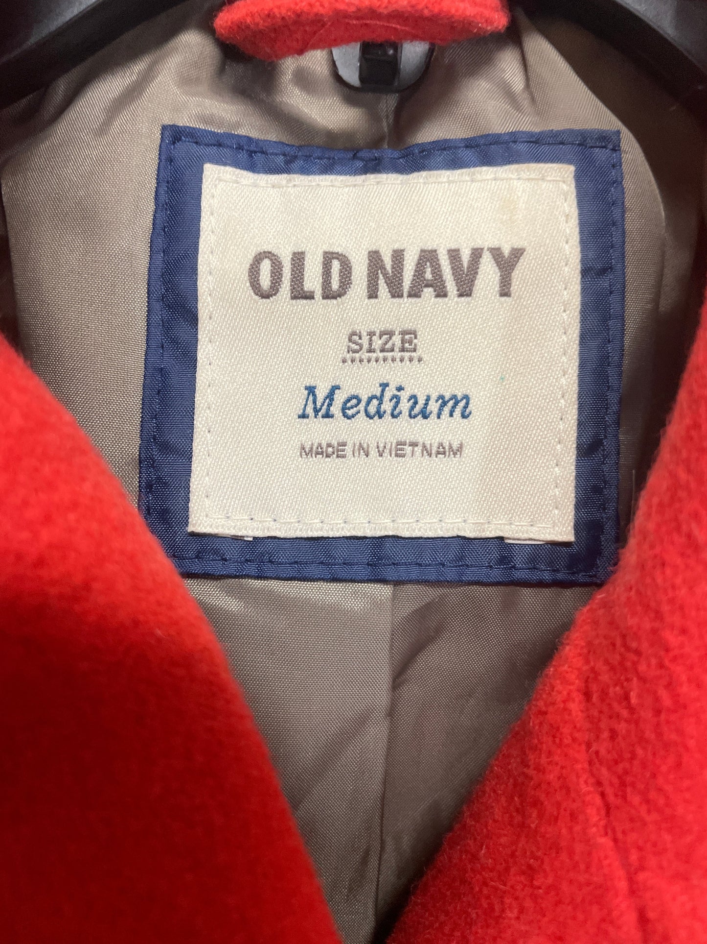 Coat Peacoat By Old Navy In Red, Size: M