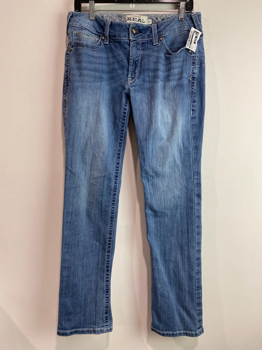 Jeans Straight By Ariat In Blue Denim, Size: 10