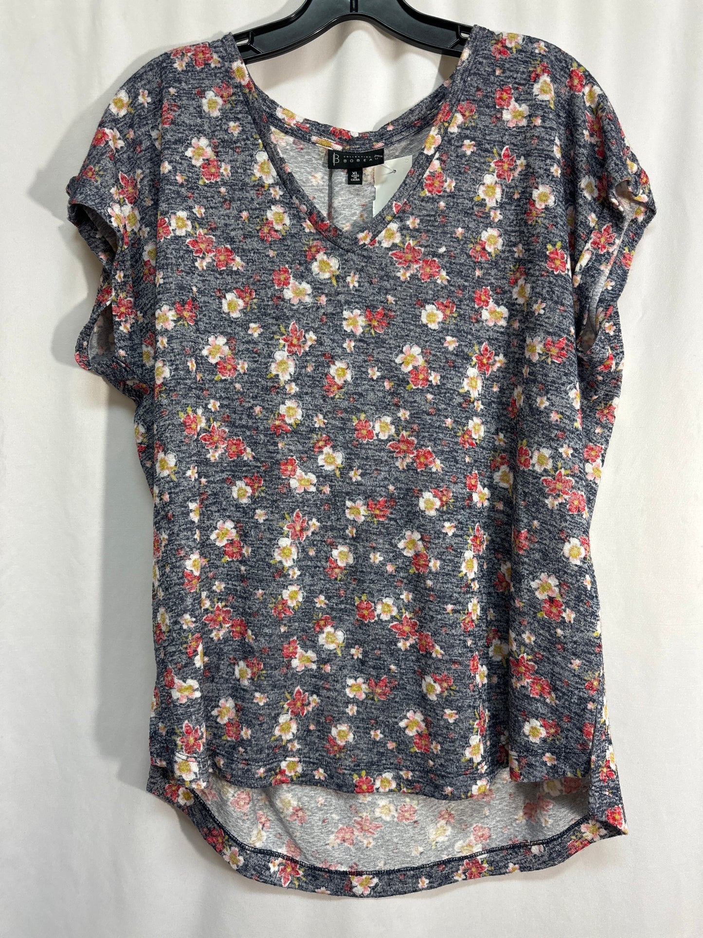 Top Short Sleeve By Bobeau In Blue, Size: Xl