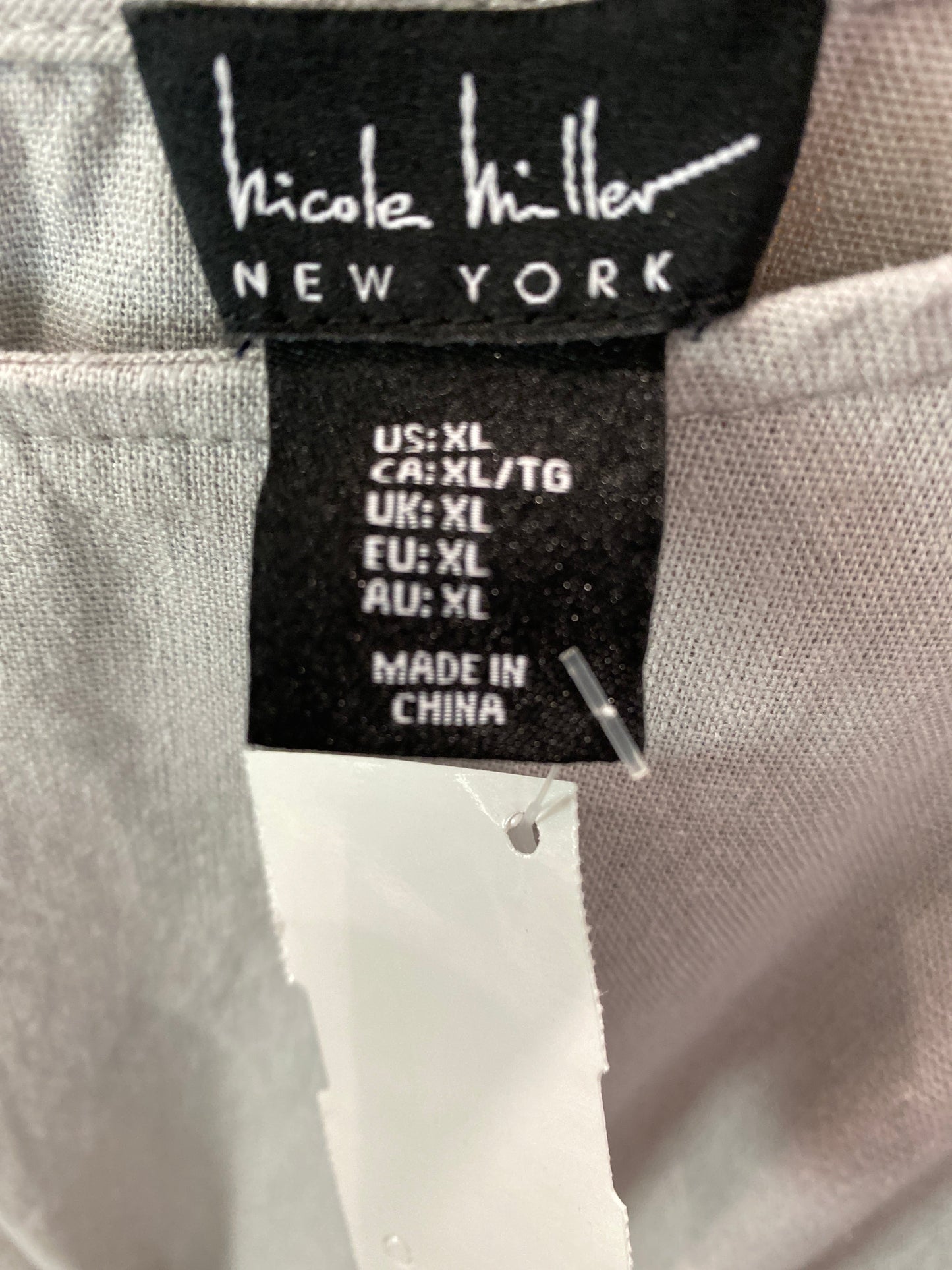 Dress Casual Midi By Nicole By Nicole Miller In Grey, Size: L