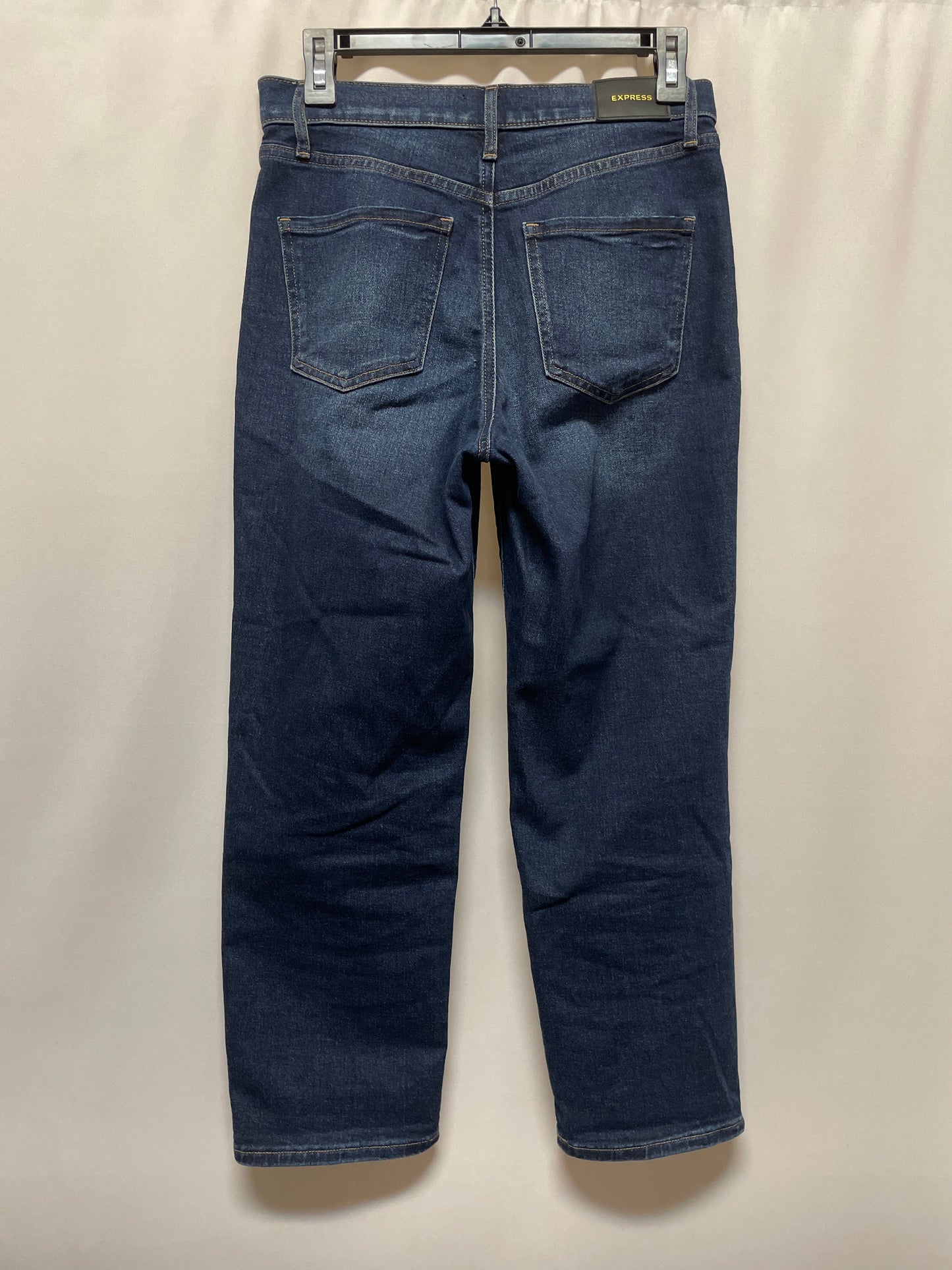 Jeans Straight By Express In Blue Denim, Size: 2p