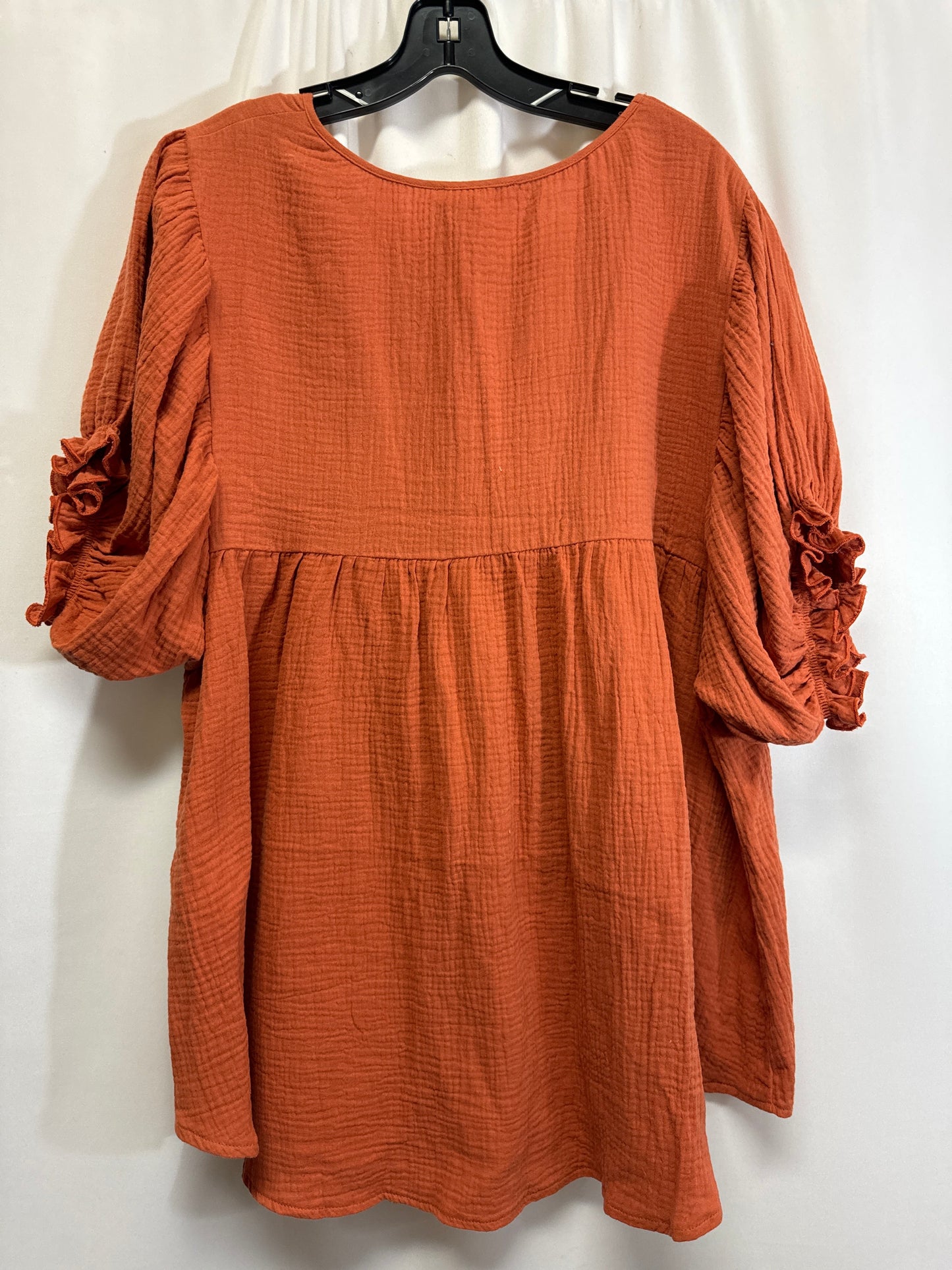 Tunic Short Sleeve By Ces Femme In Brown, Size: L