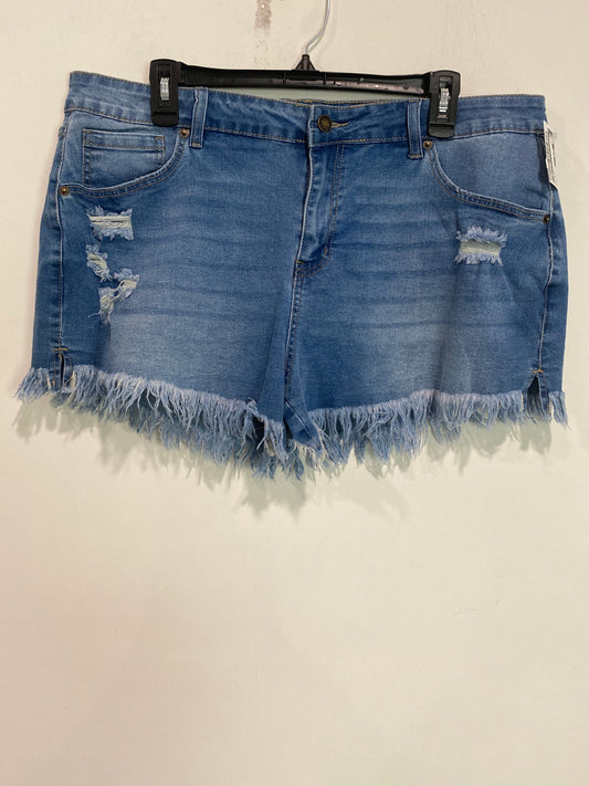 Shorts By Cmf In Blue Denim, Size: 2x