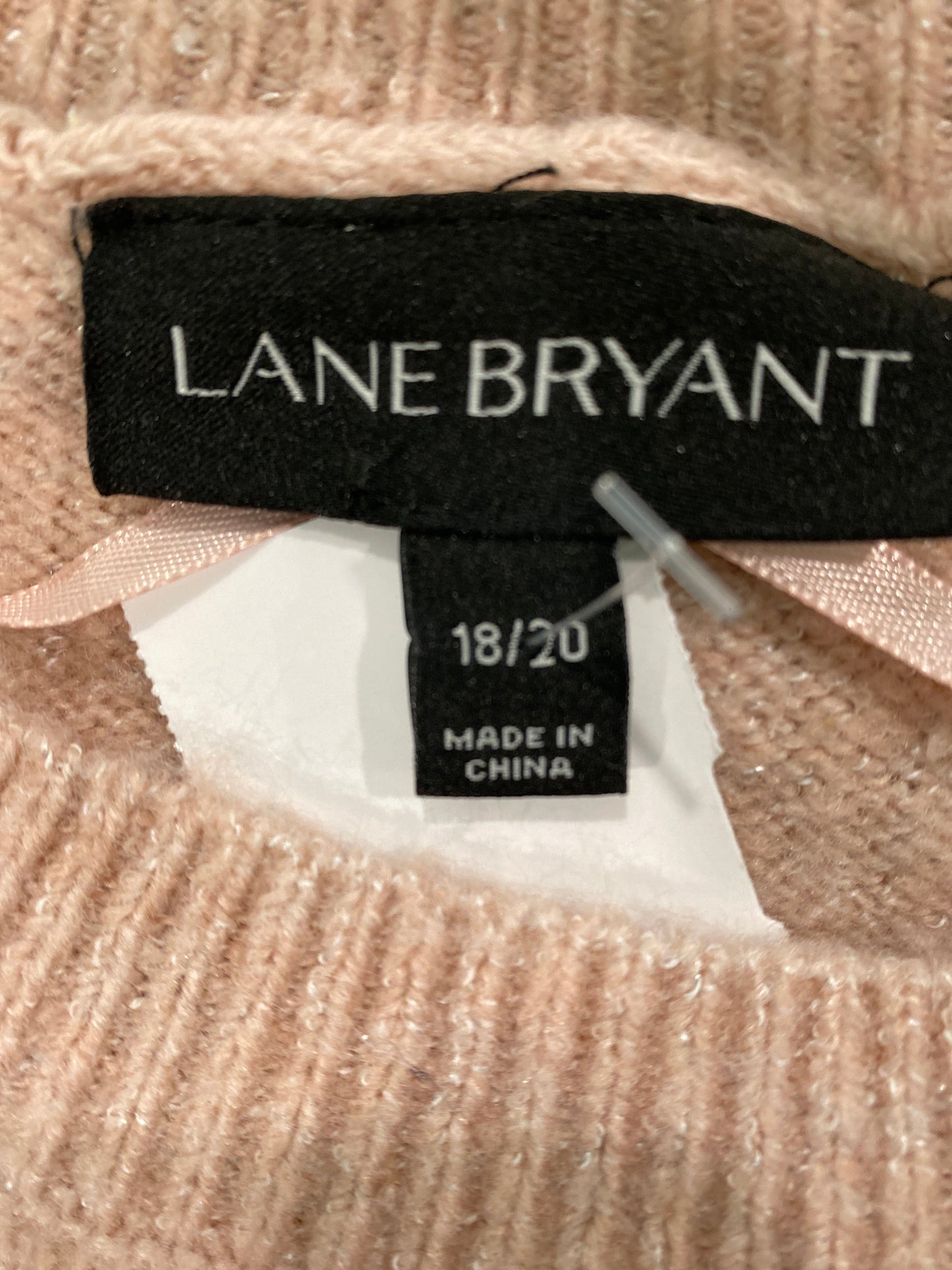 Sweater By Lane Bryant In Pink, Size: 1x