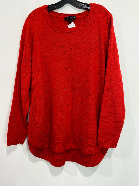 Sweater By Lane Bryant In Red, Size: 1x