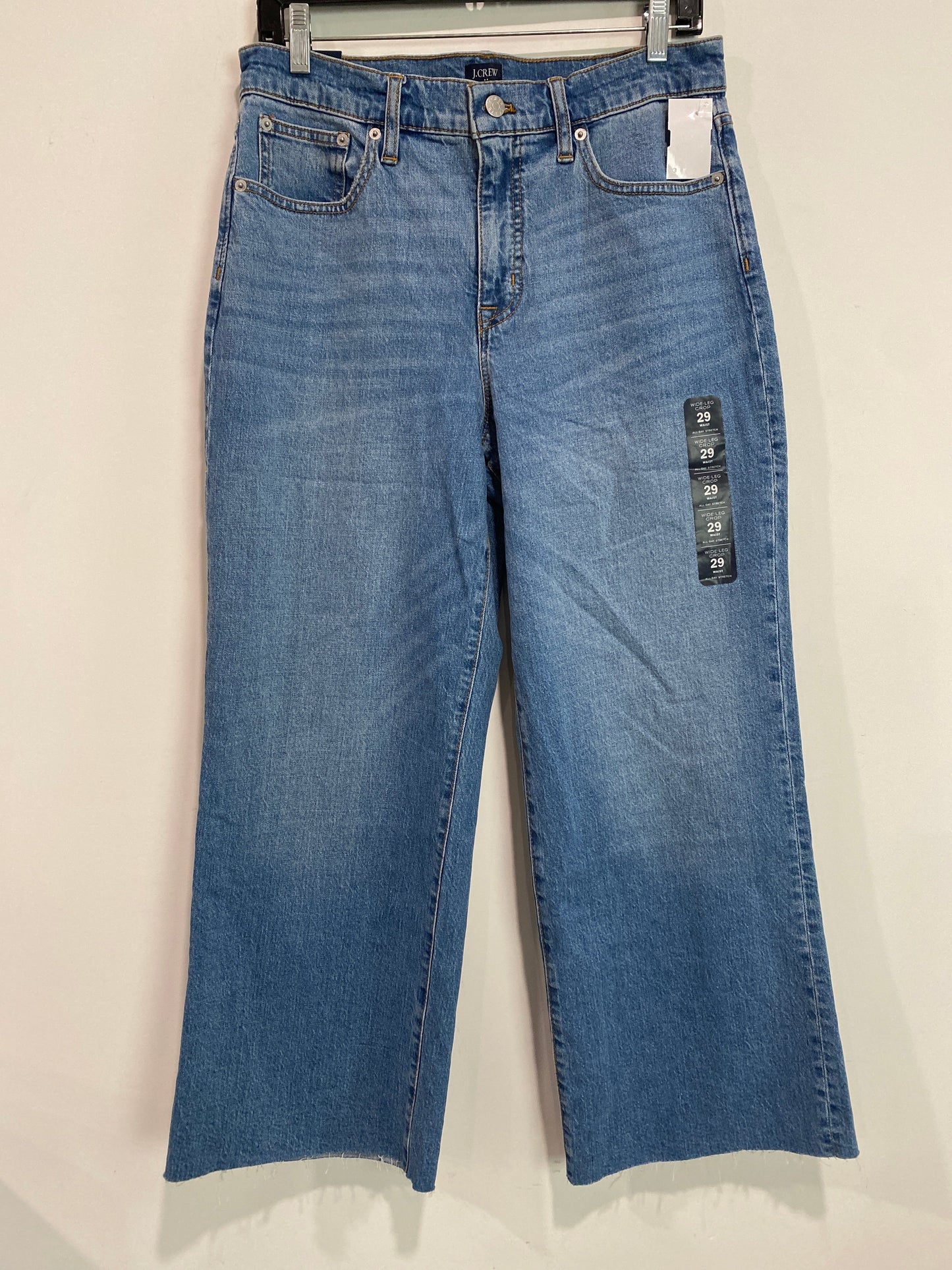 Jeans Wide Leg By J. Crew In Blue Denim, Size: 8