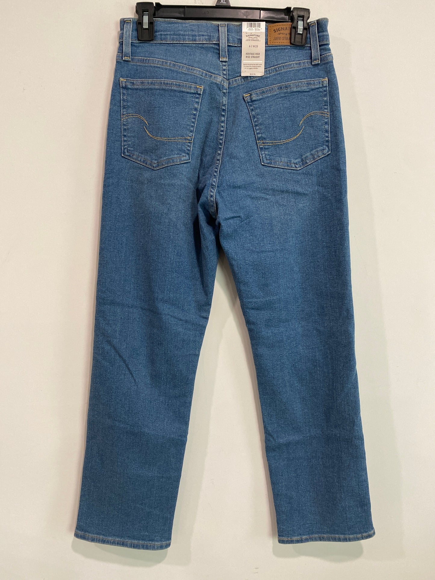 Jeans Straight By Levis In Blue Denim, Size: 6