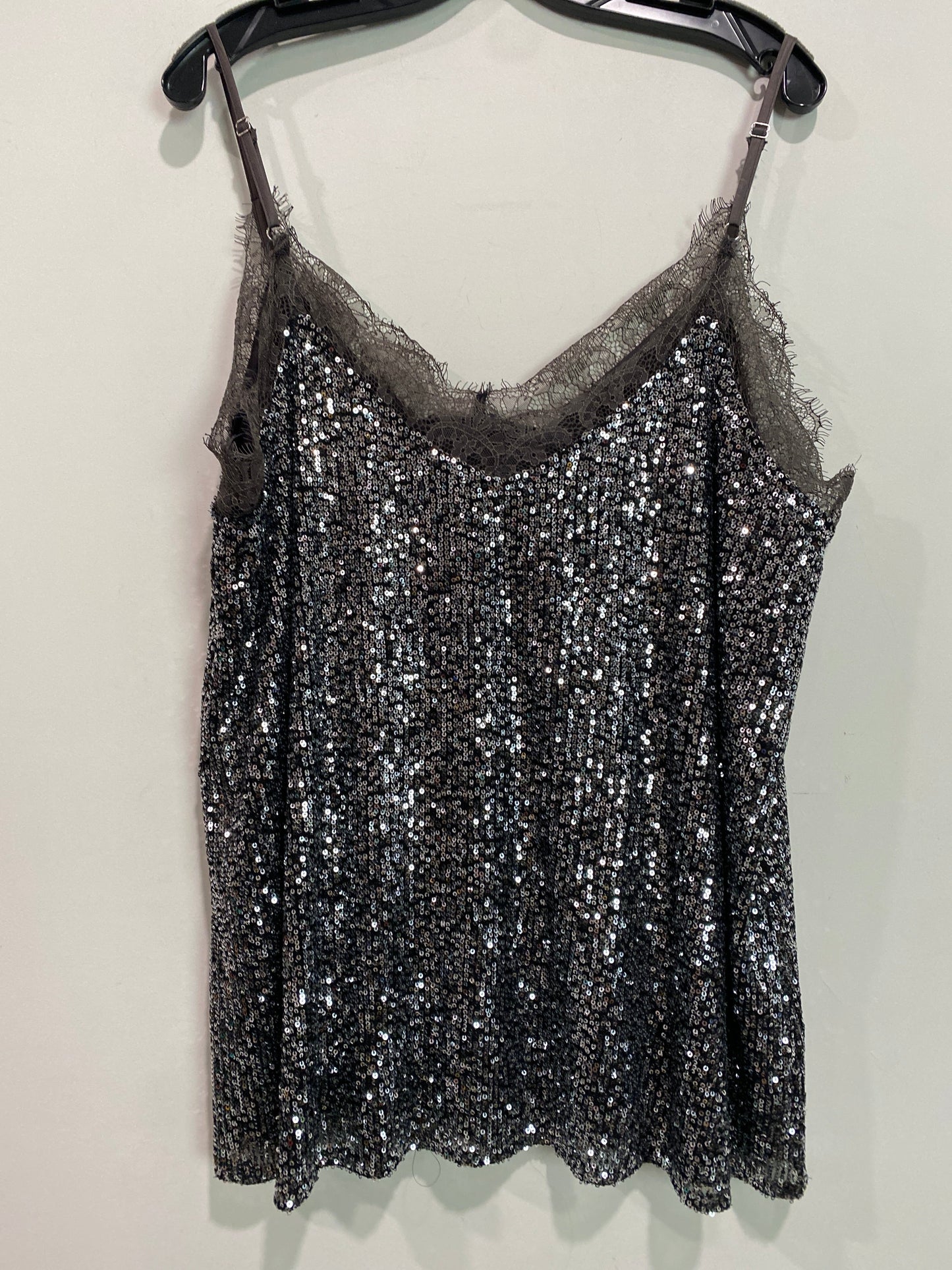 Tank Top By White Birch In Silver, Size: 1x