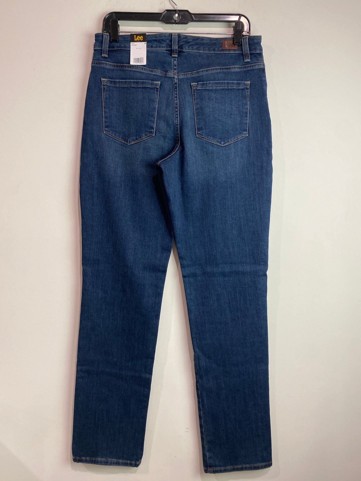 Jeans Straight By Lee In Blue Denim, Size: 10l