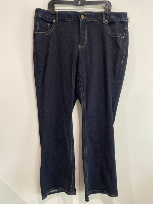 Jeans Boot Cut By Lane Bryant In Blue Denim, Size: 22