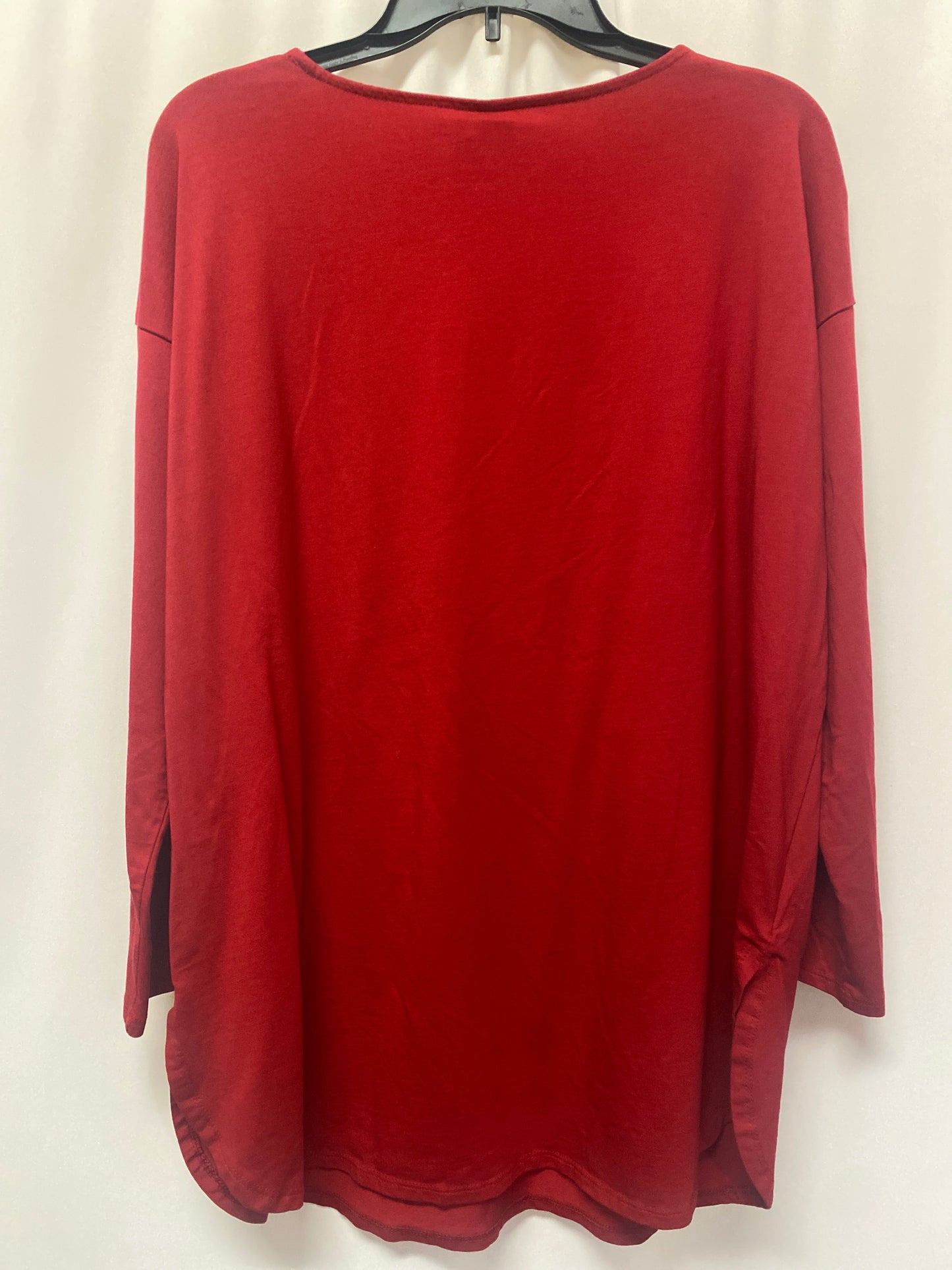 Top Long Sleeve By J. Jill In Red, Size: L