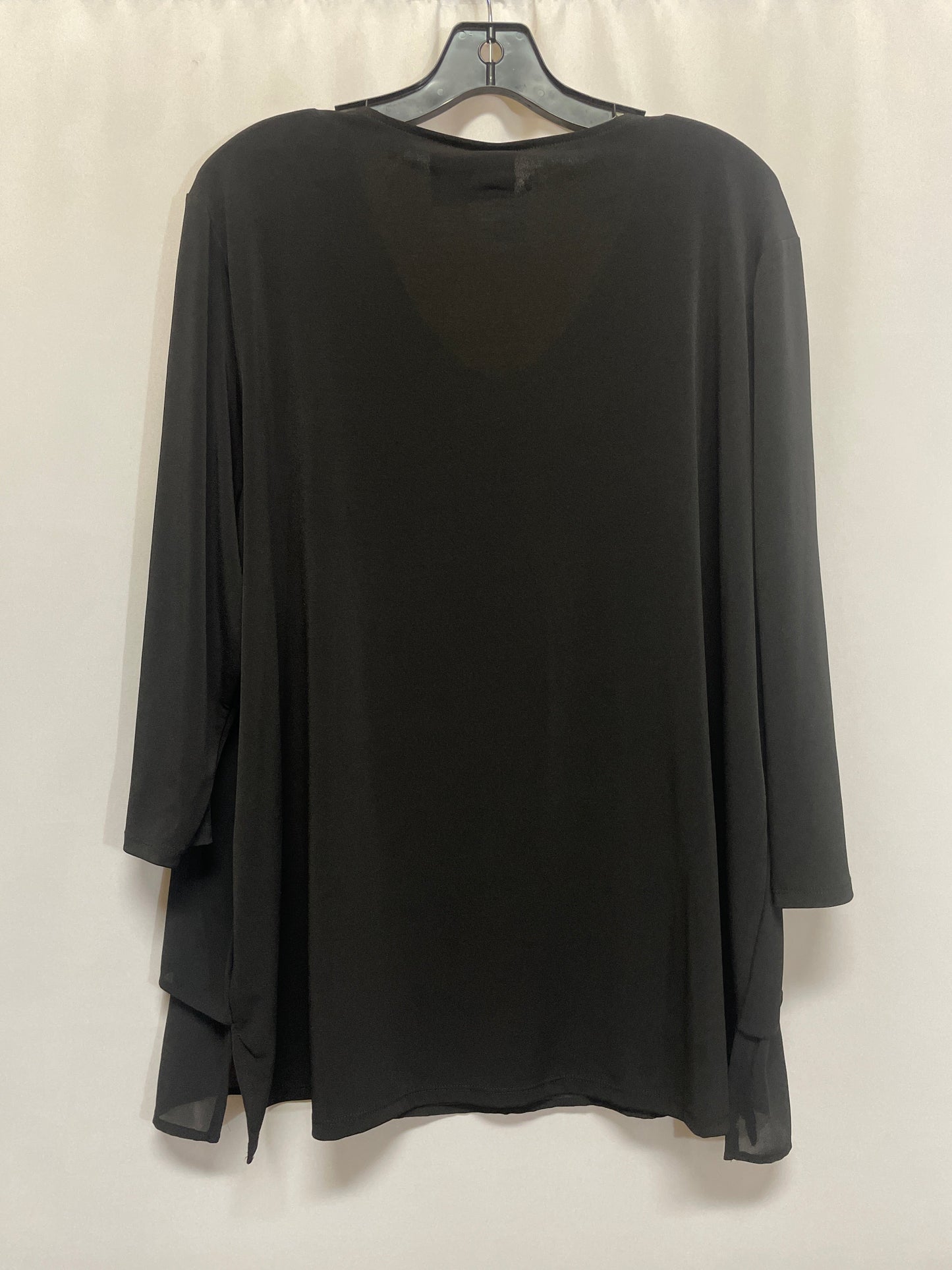 Top Long Sleeve By Chicos In Black, Size: Xl