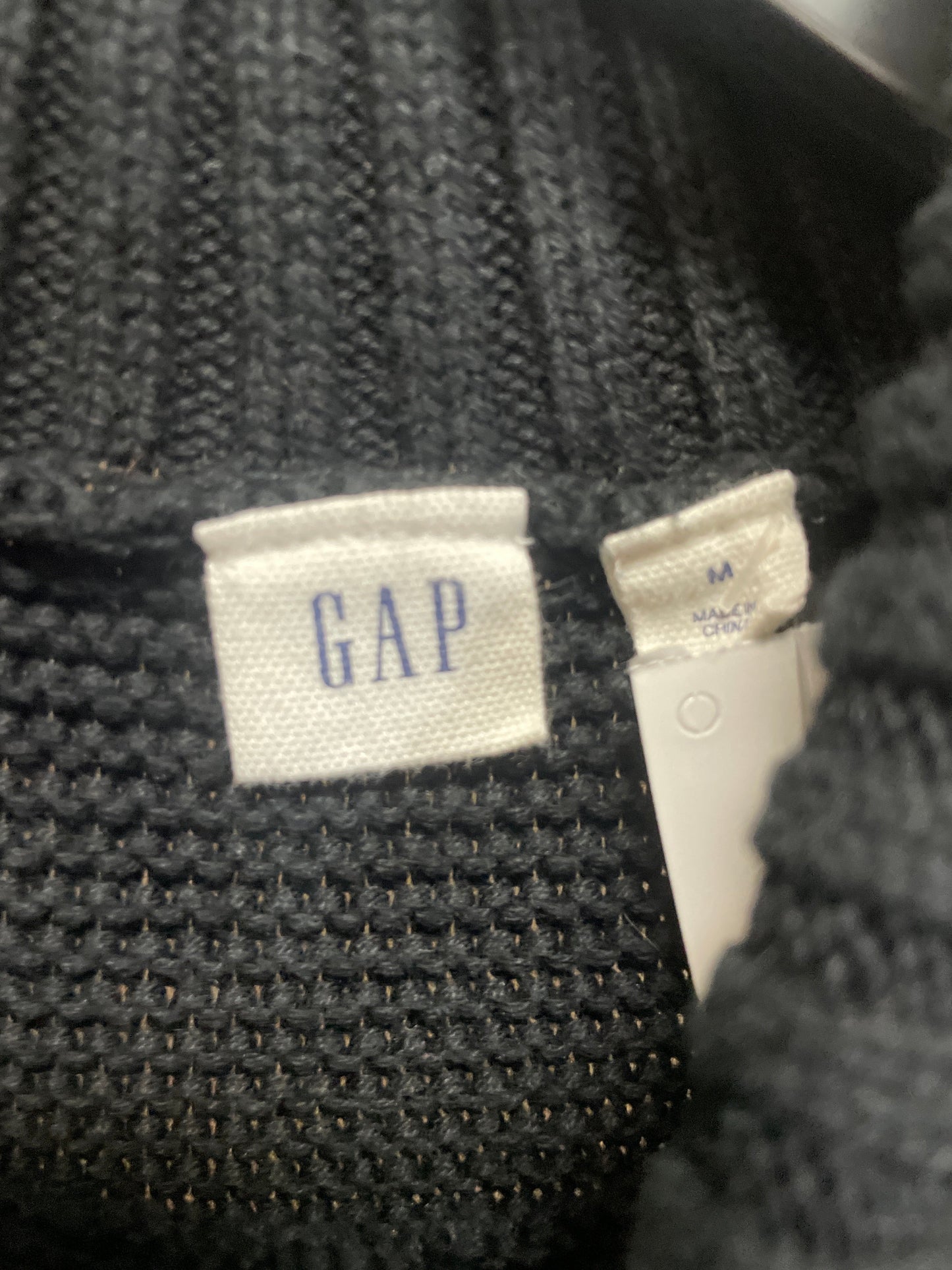 Sweater By Gap In Black, Size: M